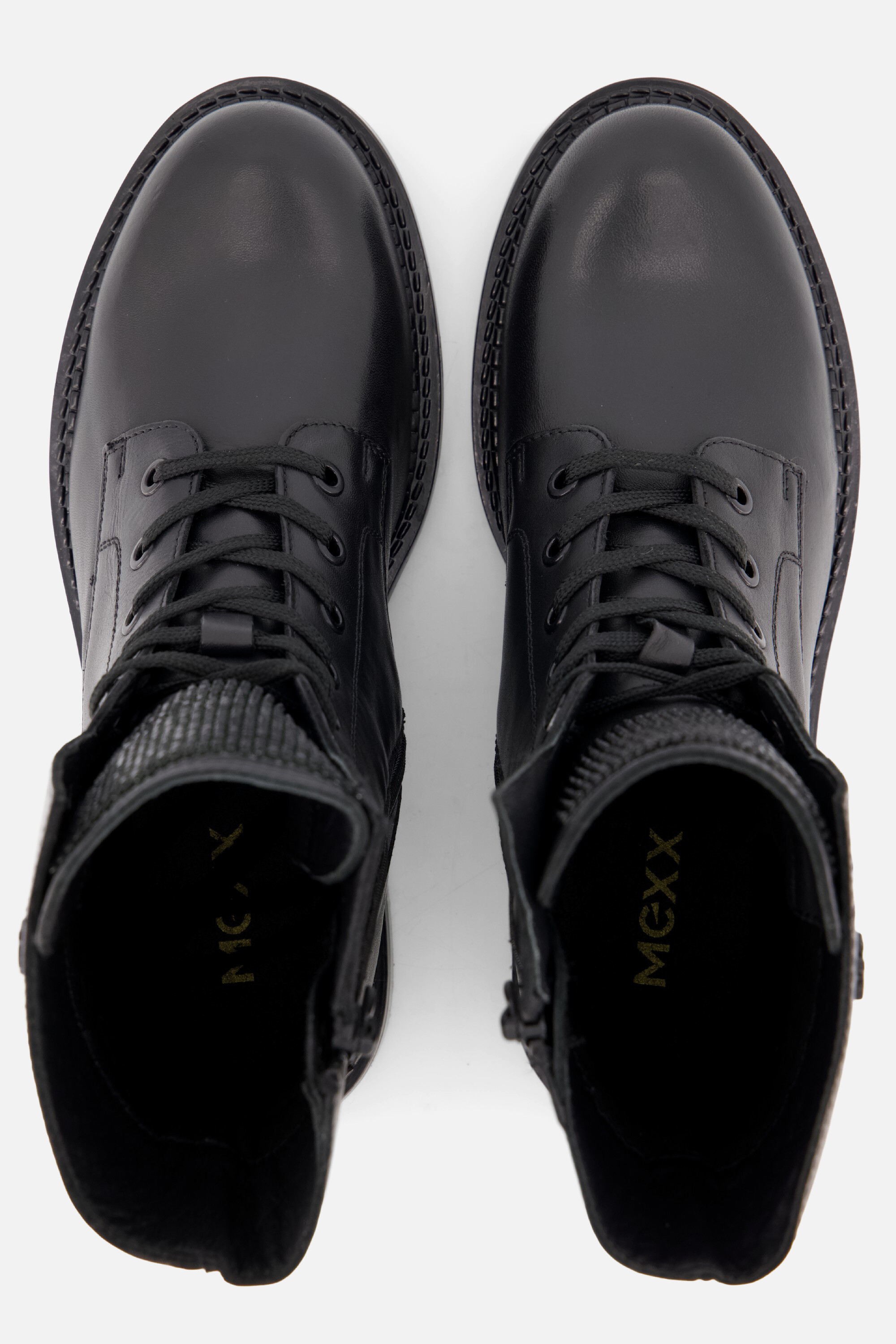 Mexx Pina Mabel Veterboots zwart Leer afbeelding 2