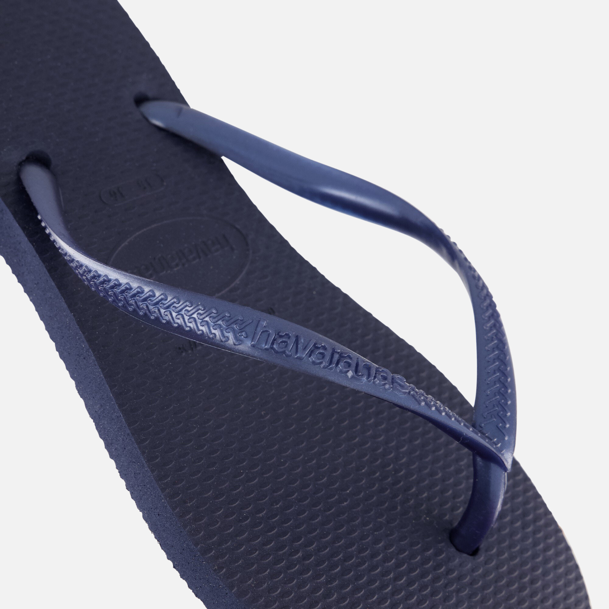 Havaianas Slim Point Slippers blauw Rubber afbeelding 3