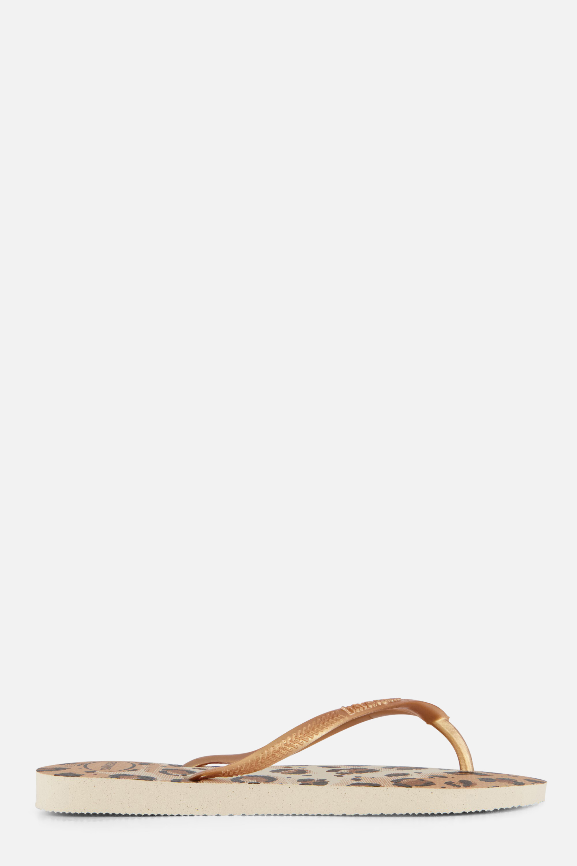 Havaianas Leopard Slim Point Slippers beige Rubber afbeelding 4