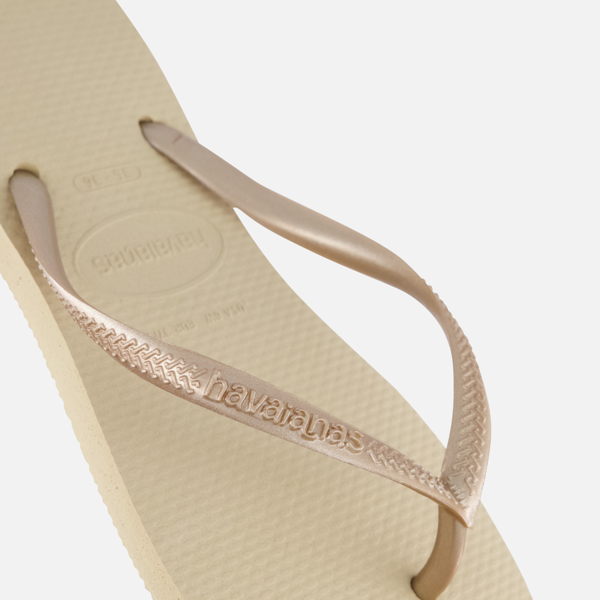 Havaianas Slim Slippers beige Rubber afbeelding 3
