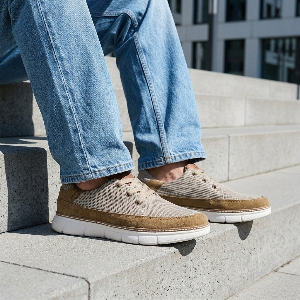 Bugatti Pasadena Sneakers beige Synthetisch