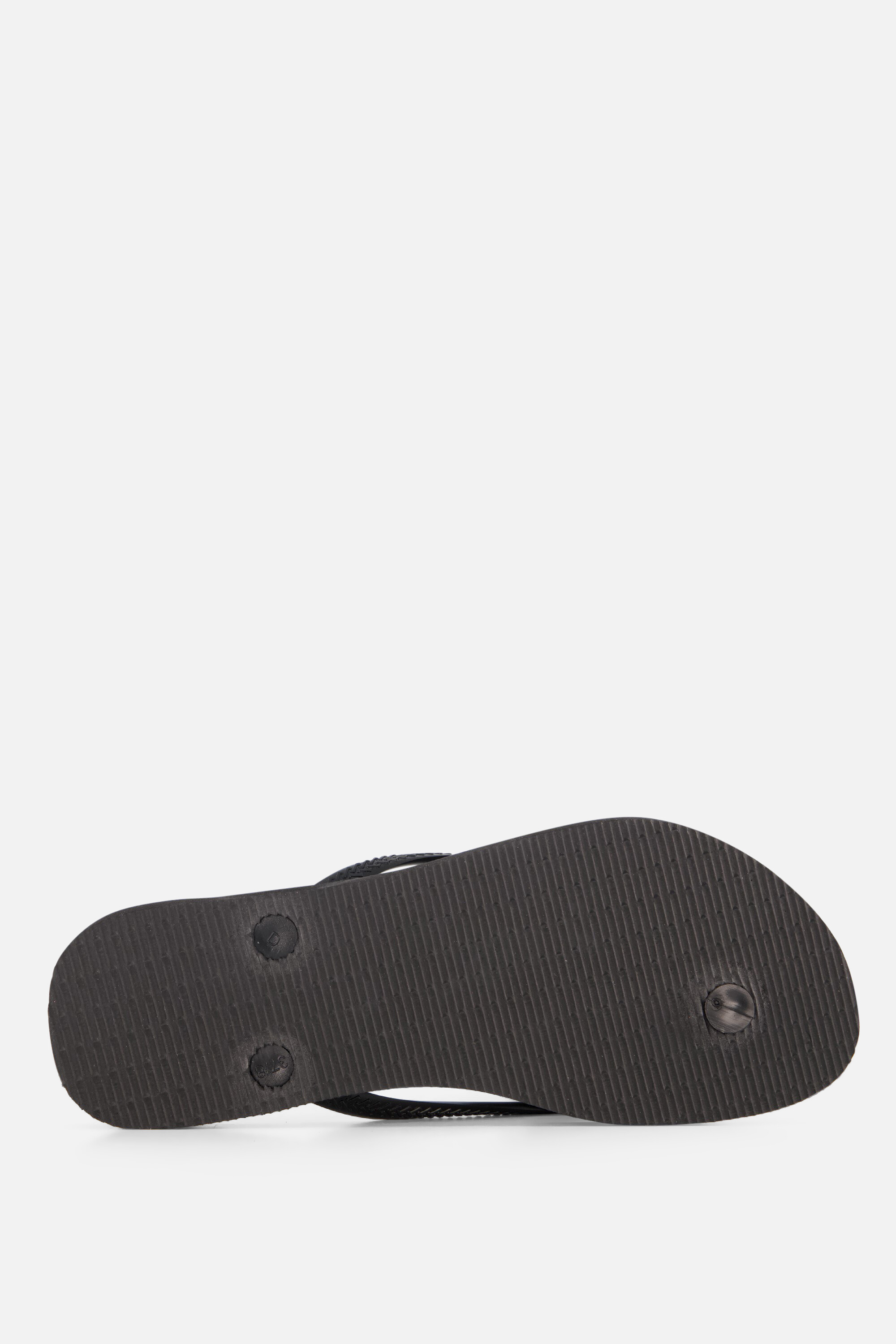 Havaianas Slim Logo Metallic Slippers zwart Rubber afbeelding 2