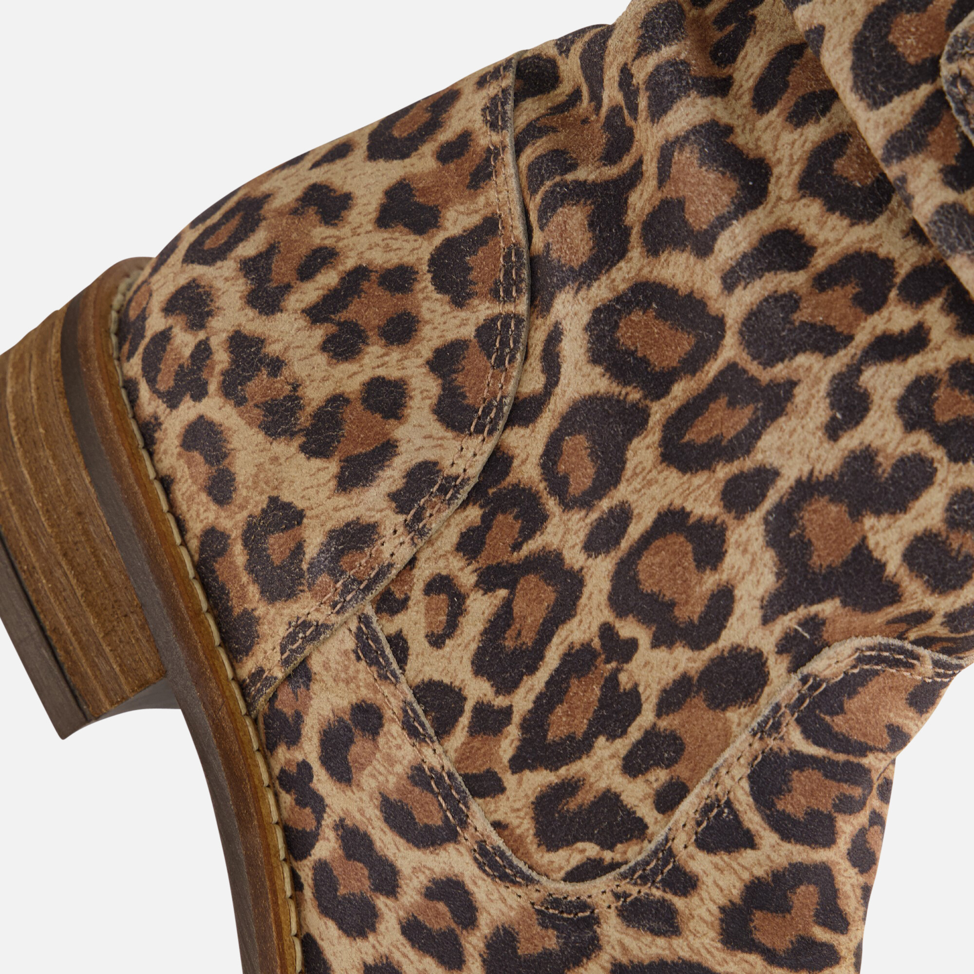 Cellini Leopard Plooi Enkellaarsjes bruin Leer afbeelding 4