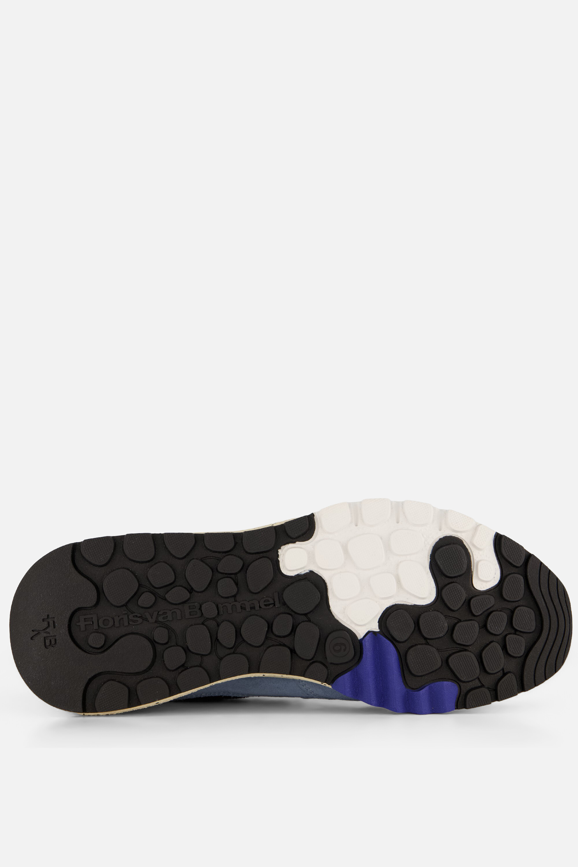 Floris van Bommel de Treener Sneakers blauw Suede afbeelding 4