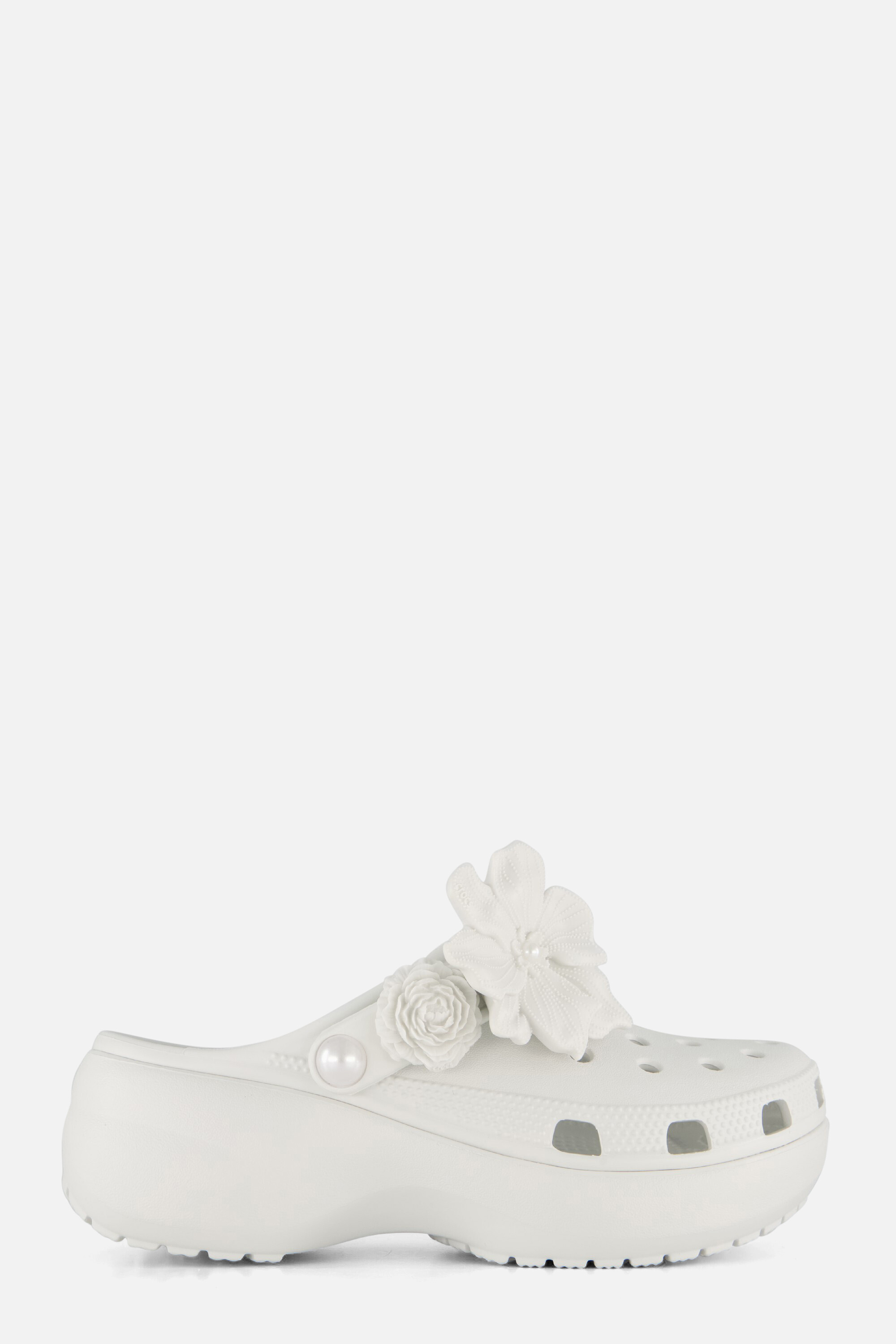Crocs Classic Platform Clogs Slippers wit afbeelding 4