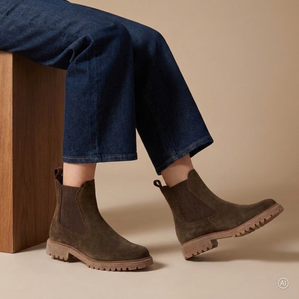 Tamaris Tamaris chelseaboots groen
