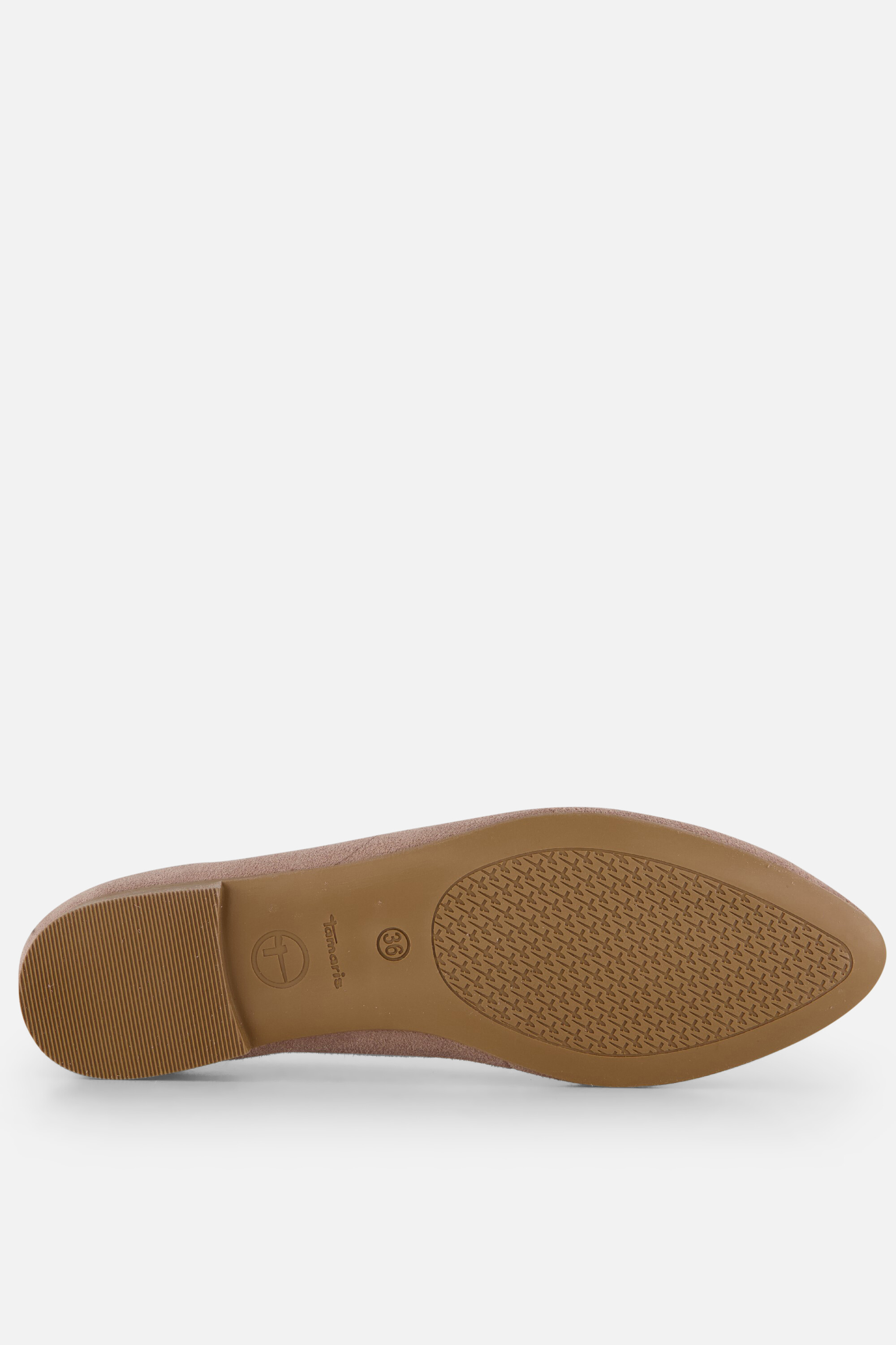 Tamaris Ballerina's taupe Leer afbeelding 3