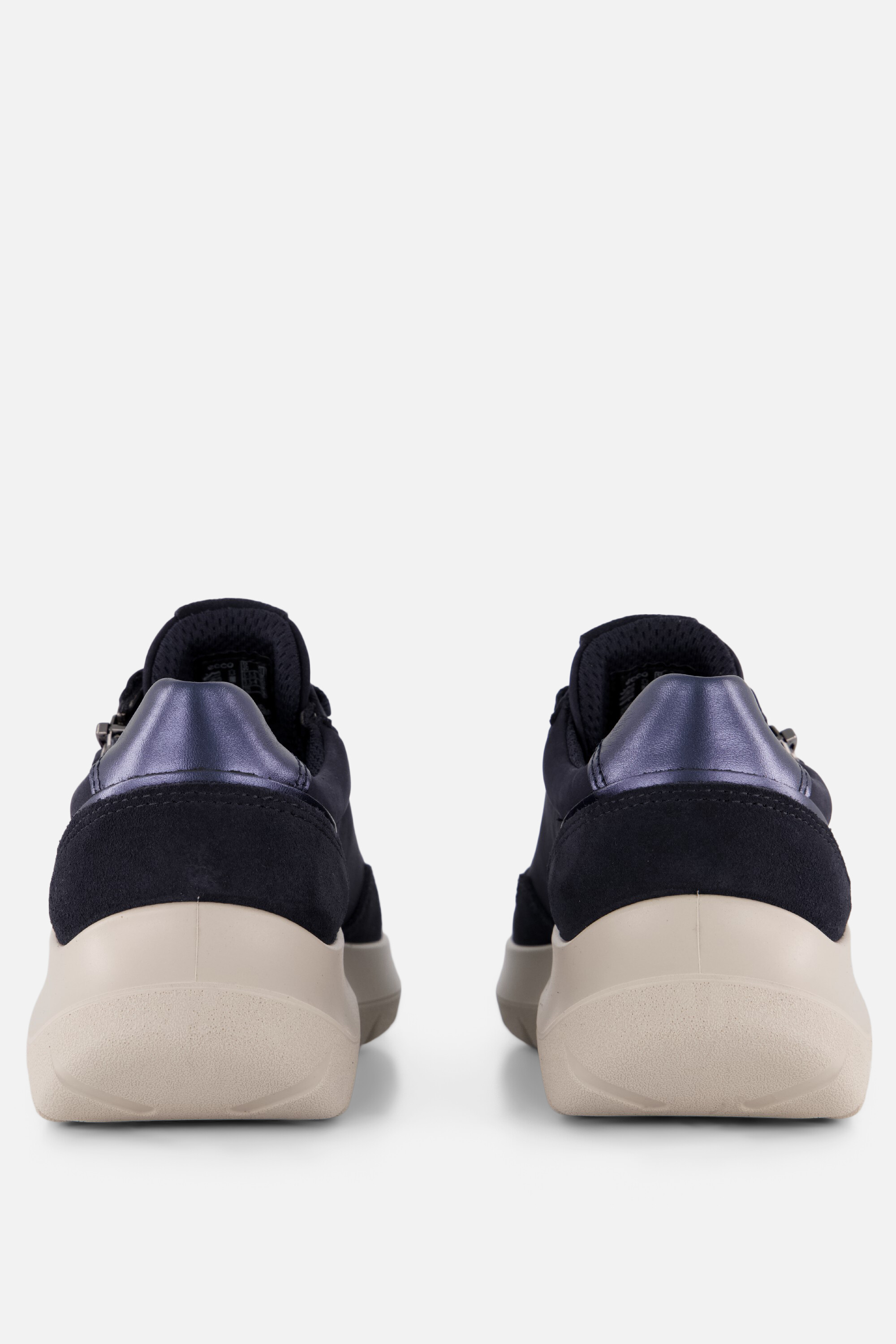 ECCO Valerie Side Zip Sneakers blauw Nubuck