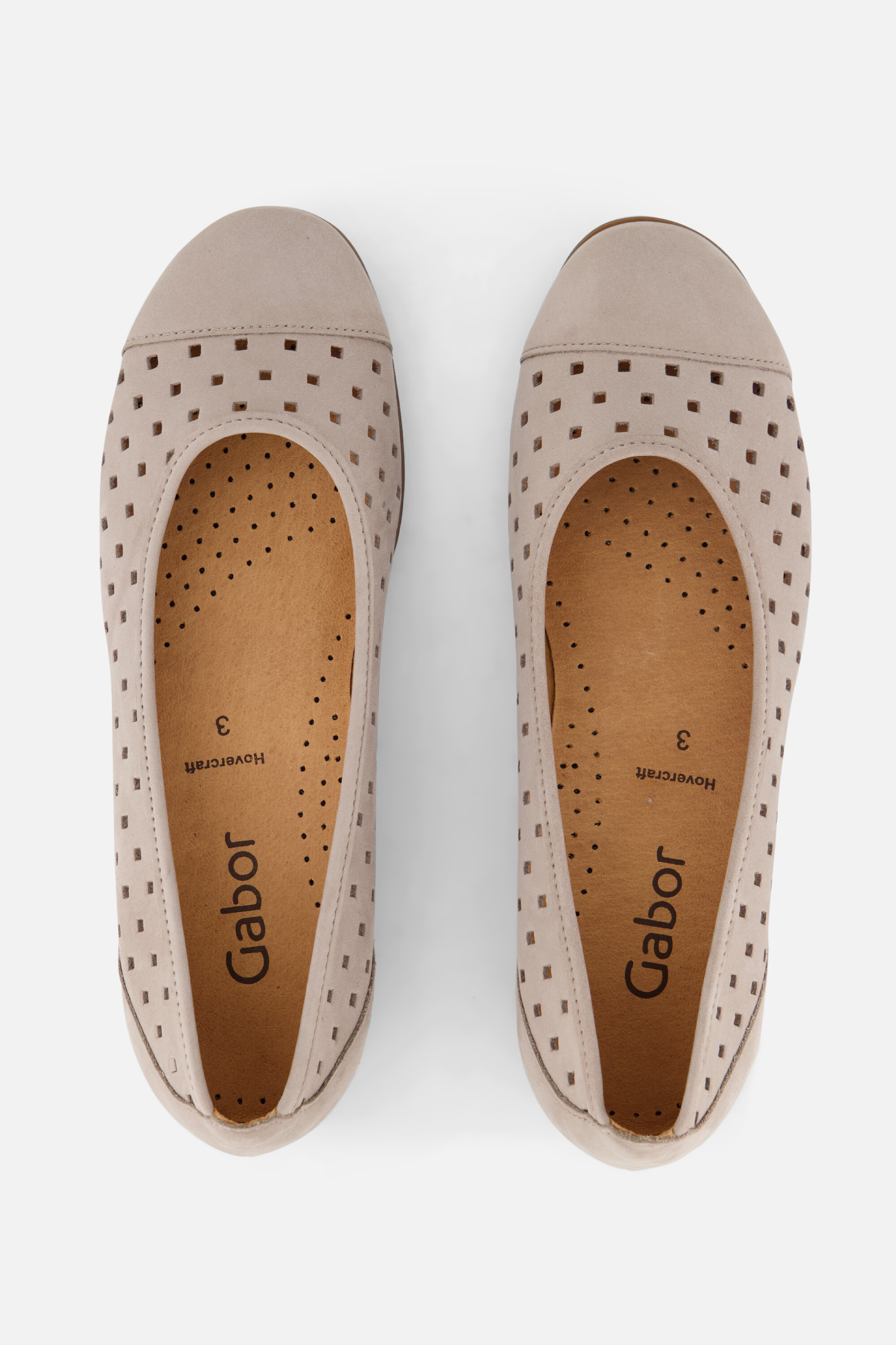 Gabor Instappers beige Nubuck afbeelding 2