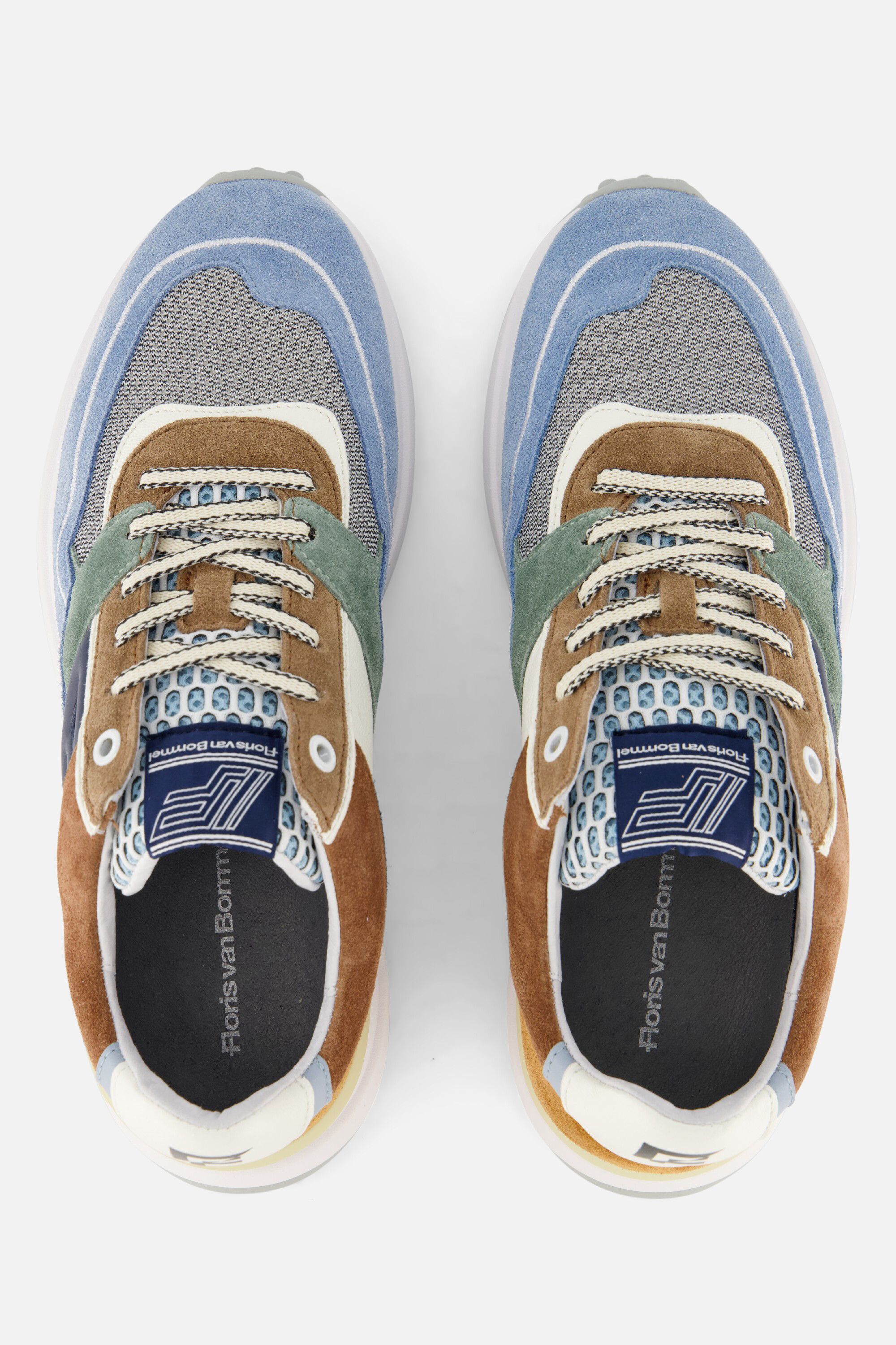 Floris van Bommel Noppi Sneakers blauw Leer afbeelding 3