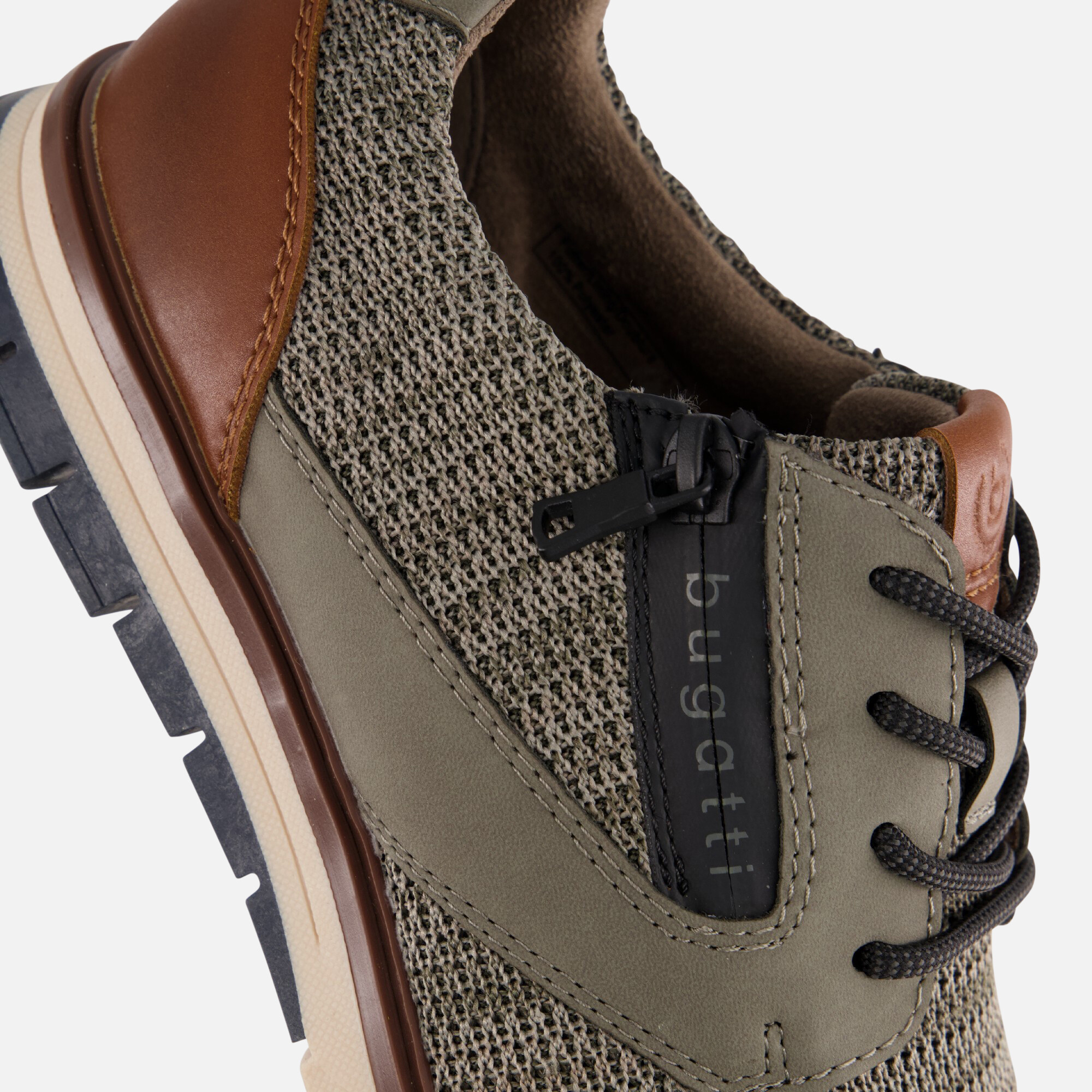 Bugatti Sandman Sneakers groen Textiel afbeelding 4