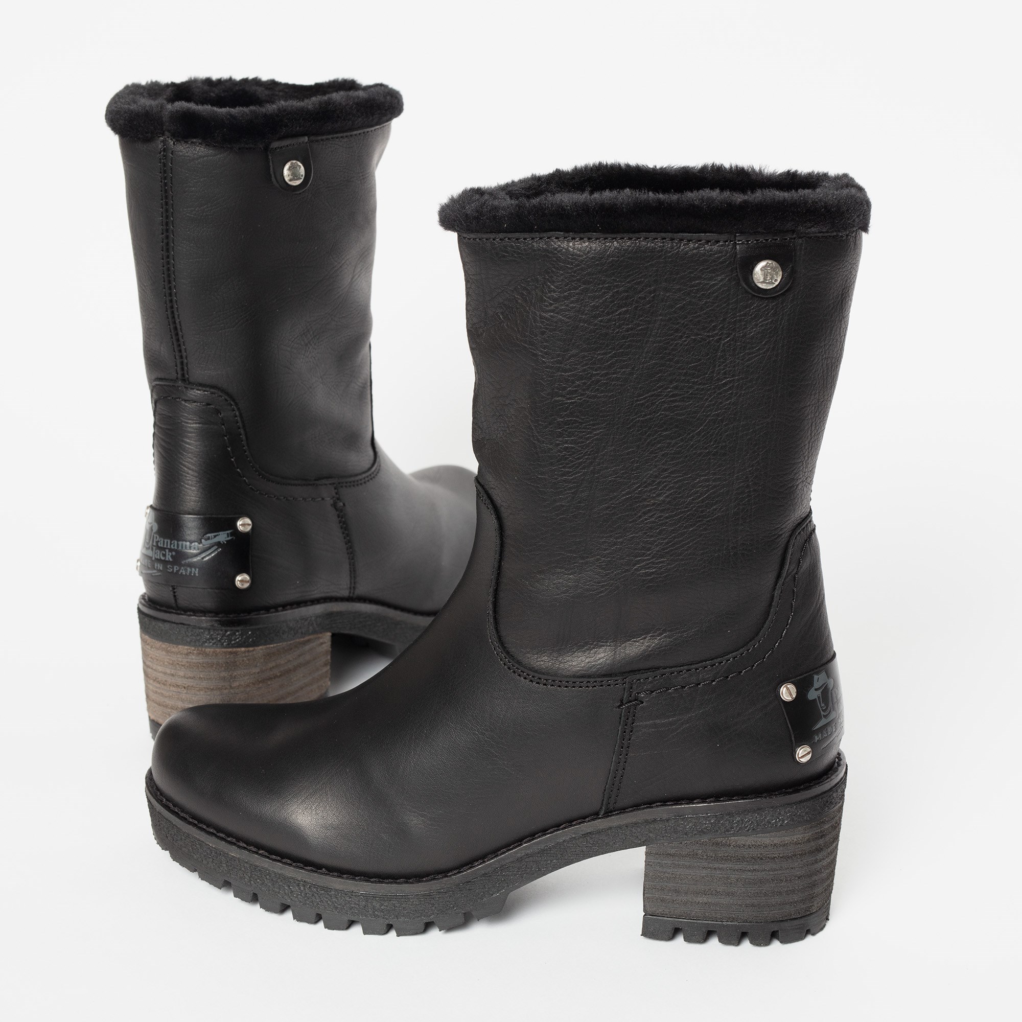 Panama Jack Piola B36 boots zwart Leer afbeelding 3