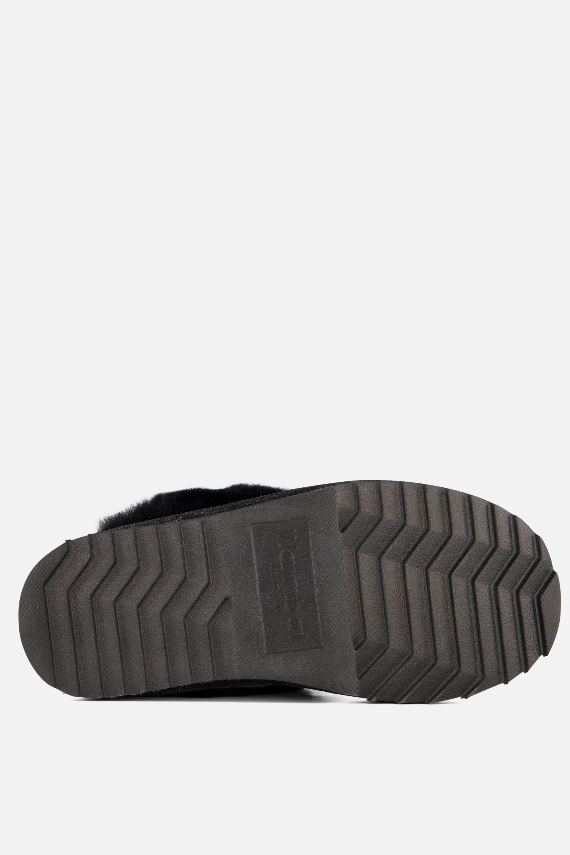Warmbat Flurry Pantoffels zwart Suede afbeelding 3