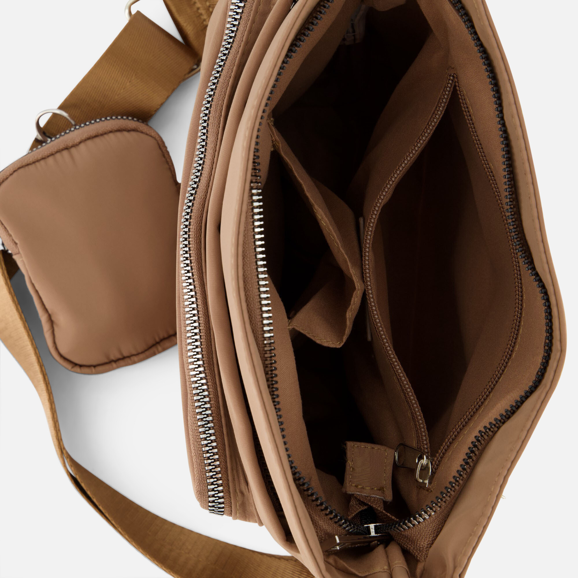 Charm Schoudertas taupe Nylon afbeelding 2