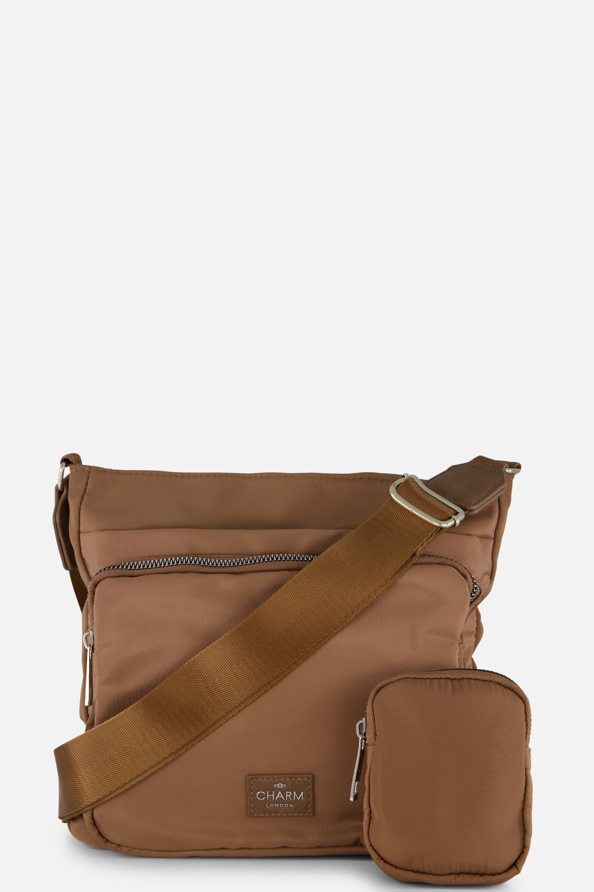 Charm Schoudertas taupe Nylon afbeelding 3
