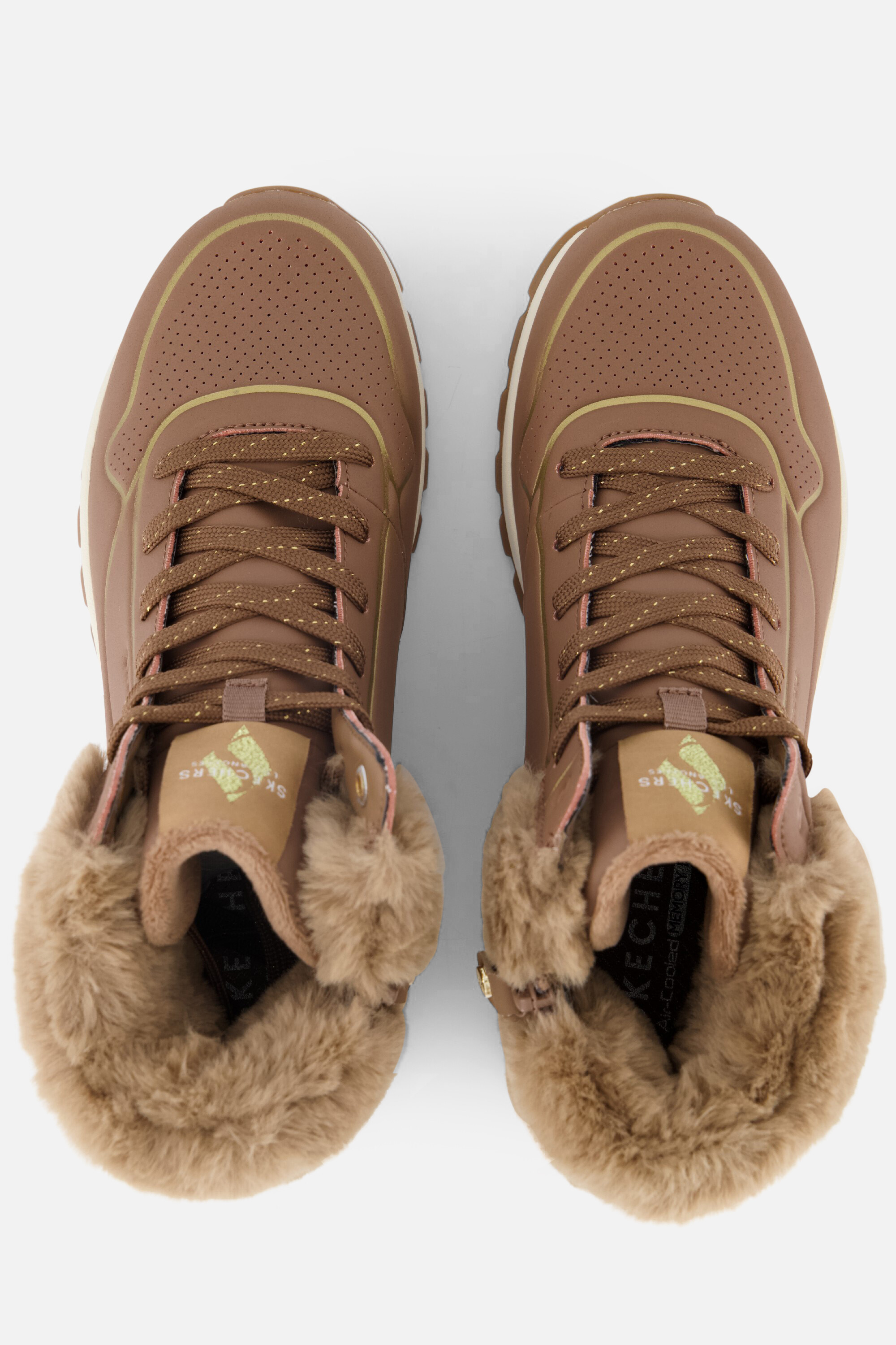 Skechers Uno Rugged Shimmer Veterboots taupe afbeelding 2