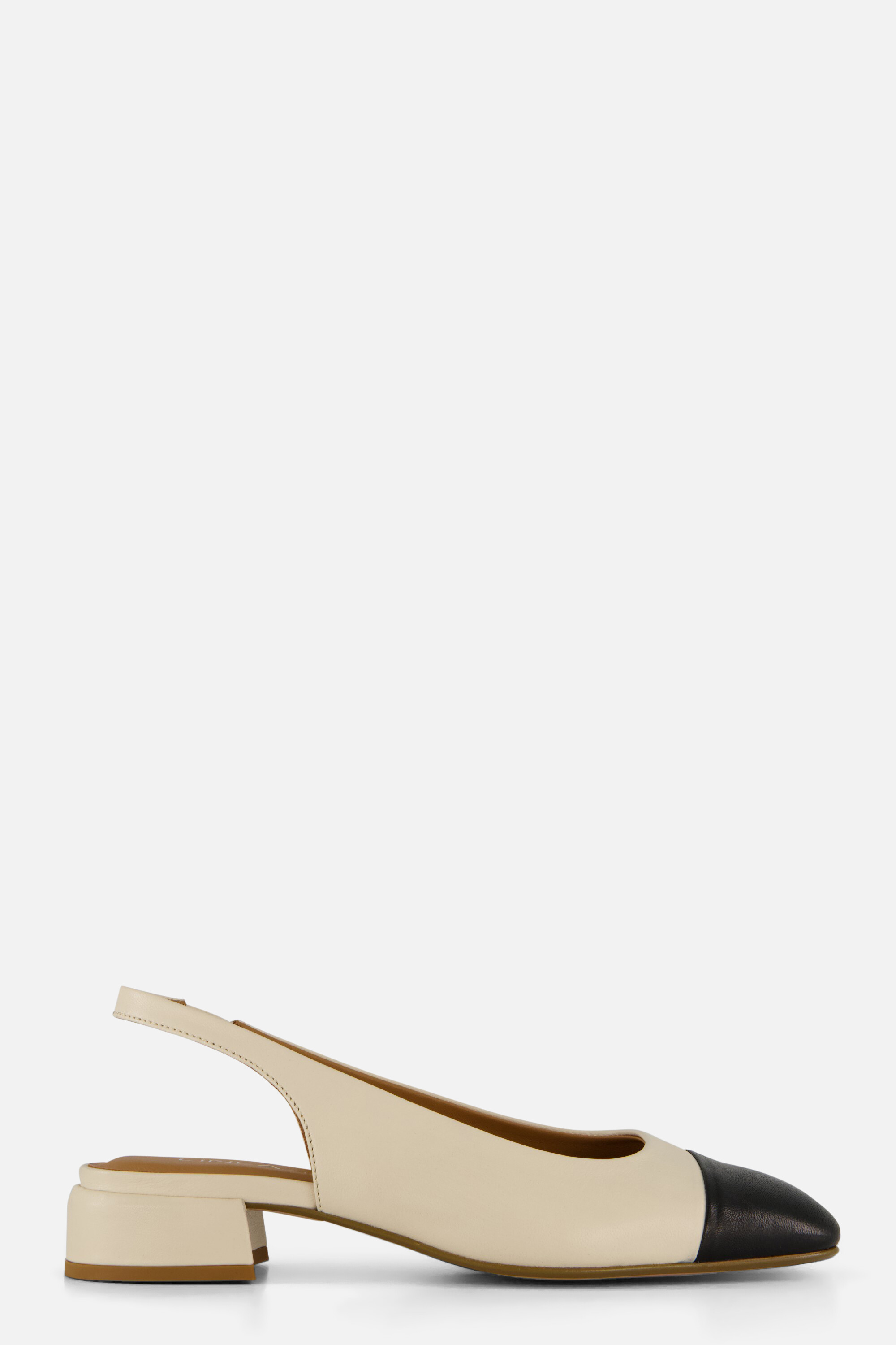Linea Zeta Slingbacks beige Leer afbeelding 4