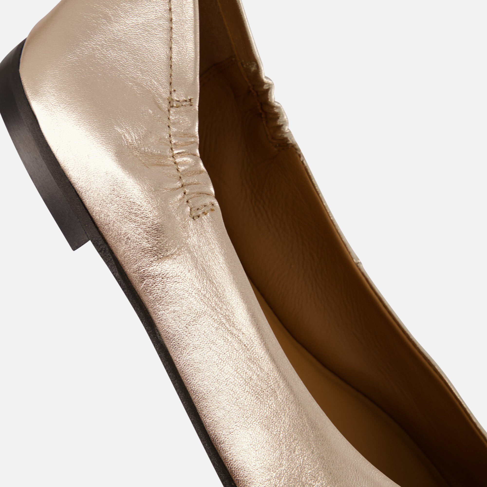 Linea Zeta Ballerina's goud Leer afbeelding 4
