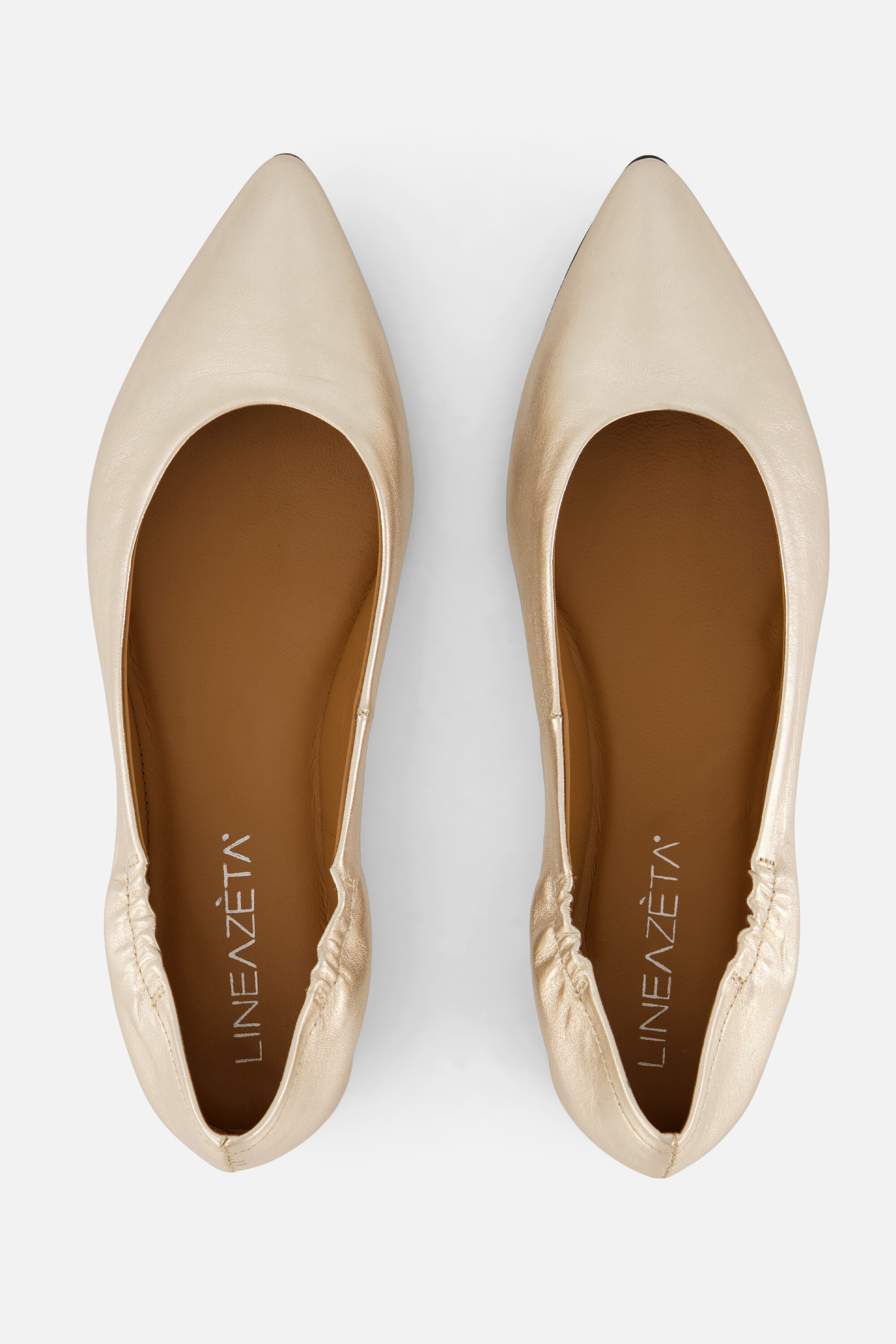 Linea Zeta Ballerina's goud Leer afbeelding 2