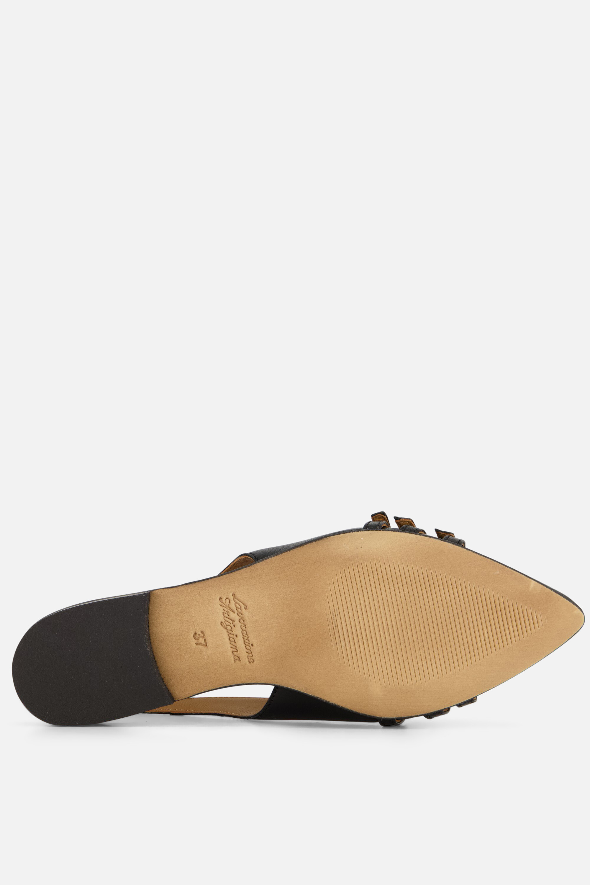 Linea Zeta Slingback Instappers zwart Leer afbeelding 2