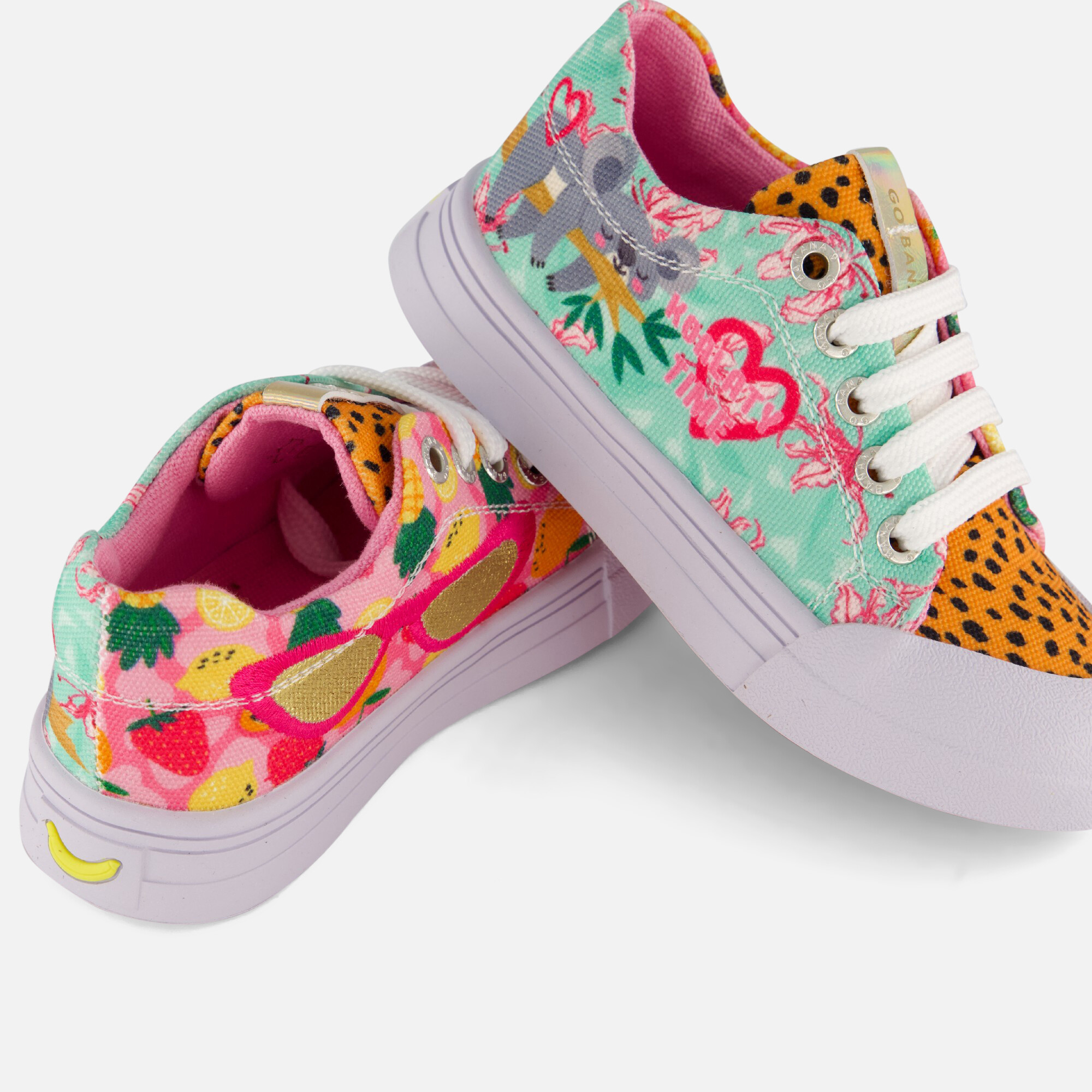 Go Bananas Koala Sneakers groen Canvas afbeelding 4
