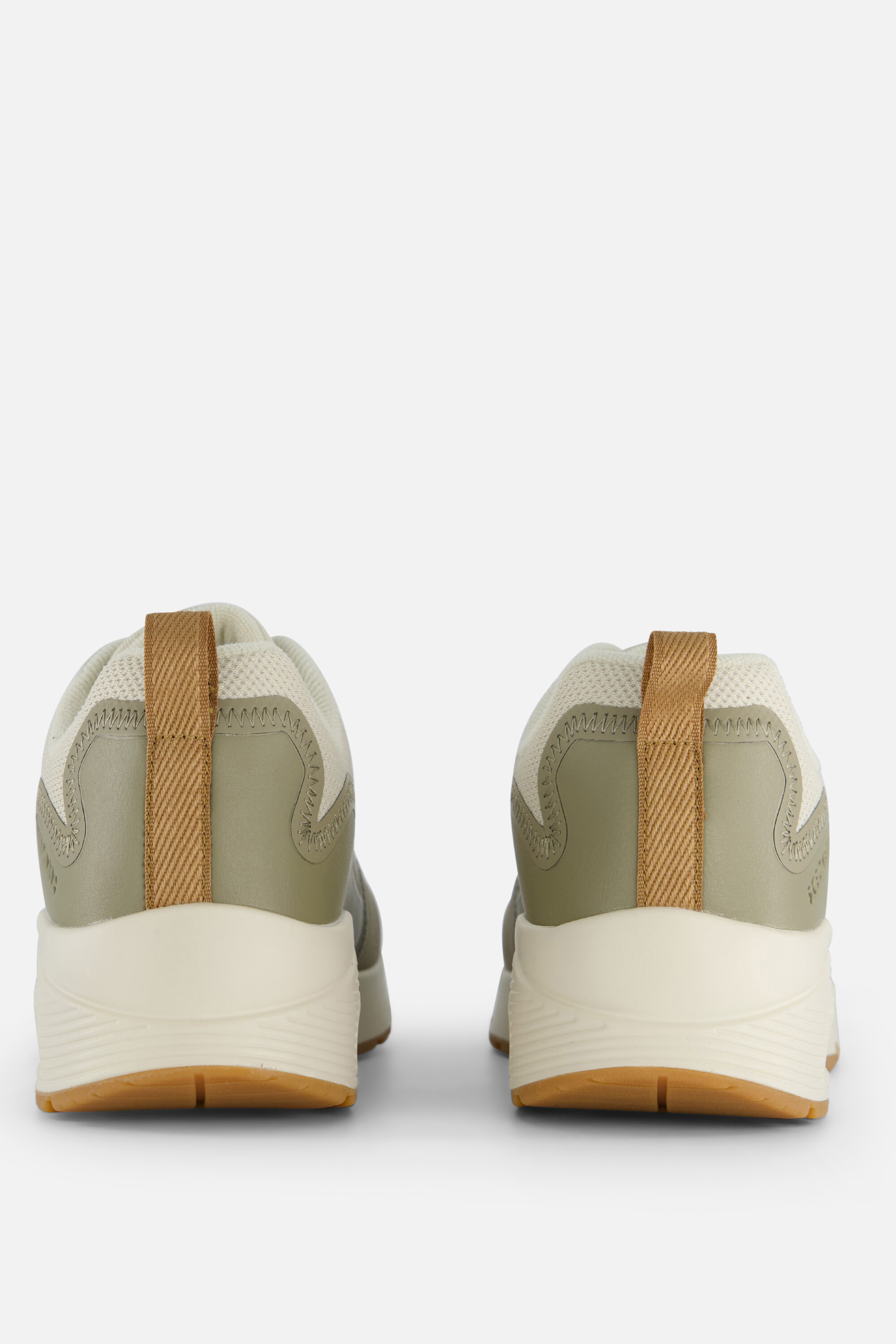 Skechers Uno Layover Sneakers beige Textiel afbeelding 2