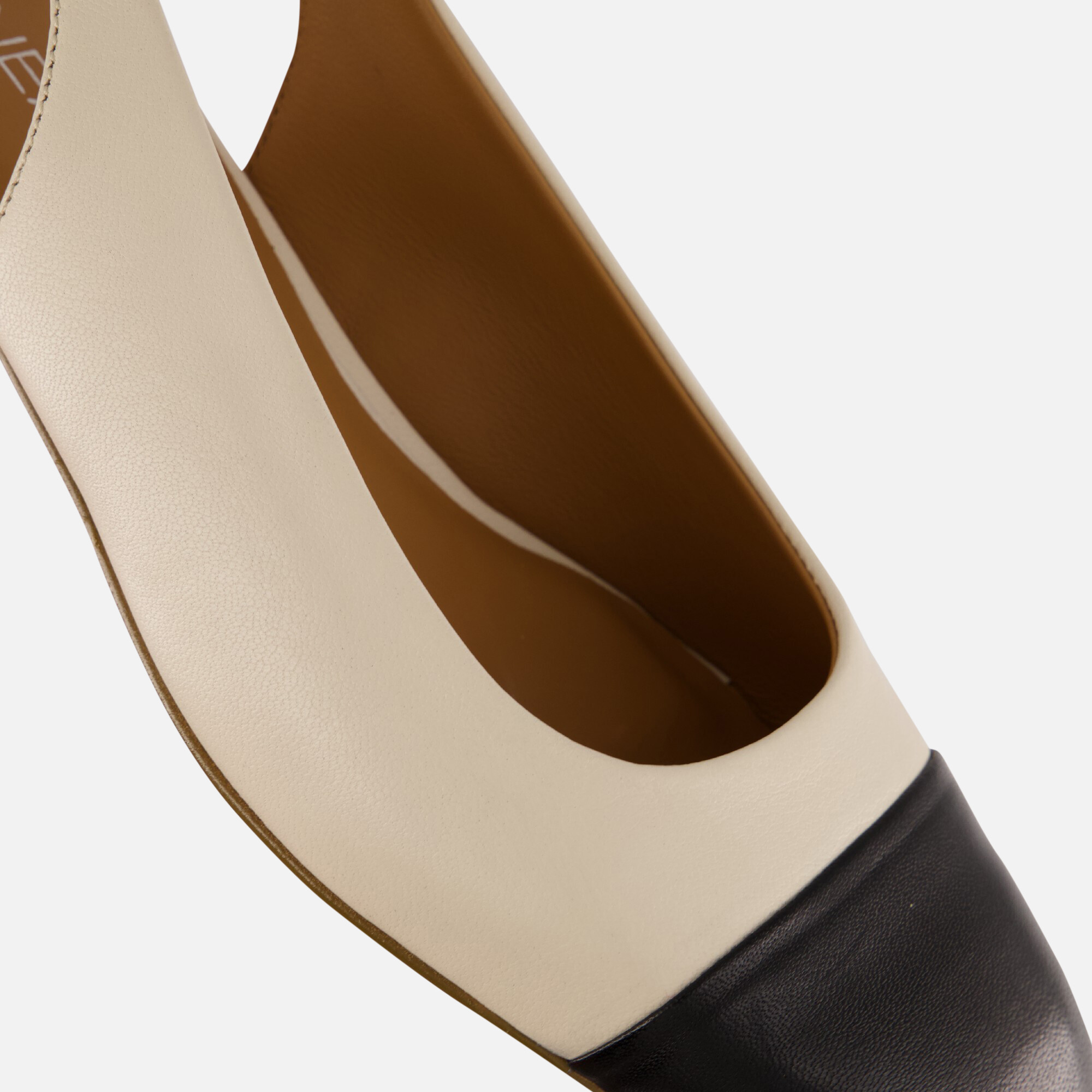 Linea Zeta Slingbacks beige Leer afbeelding 3