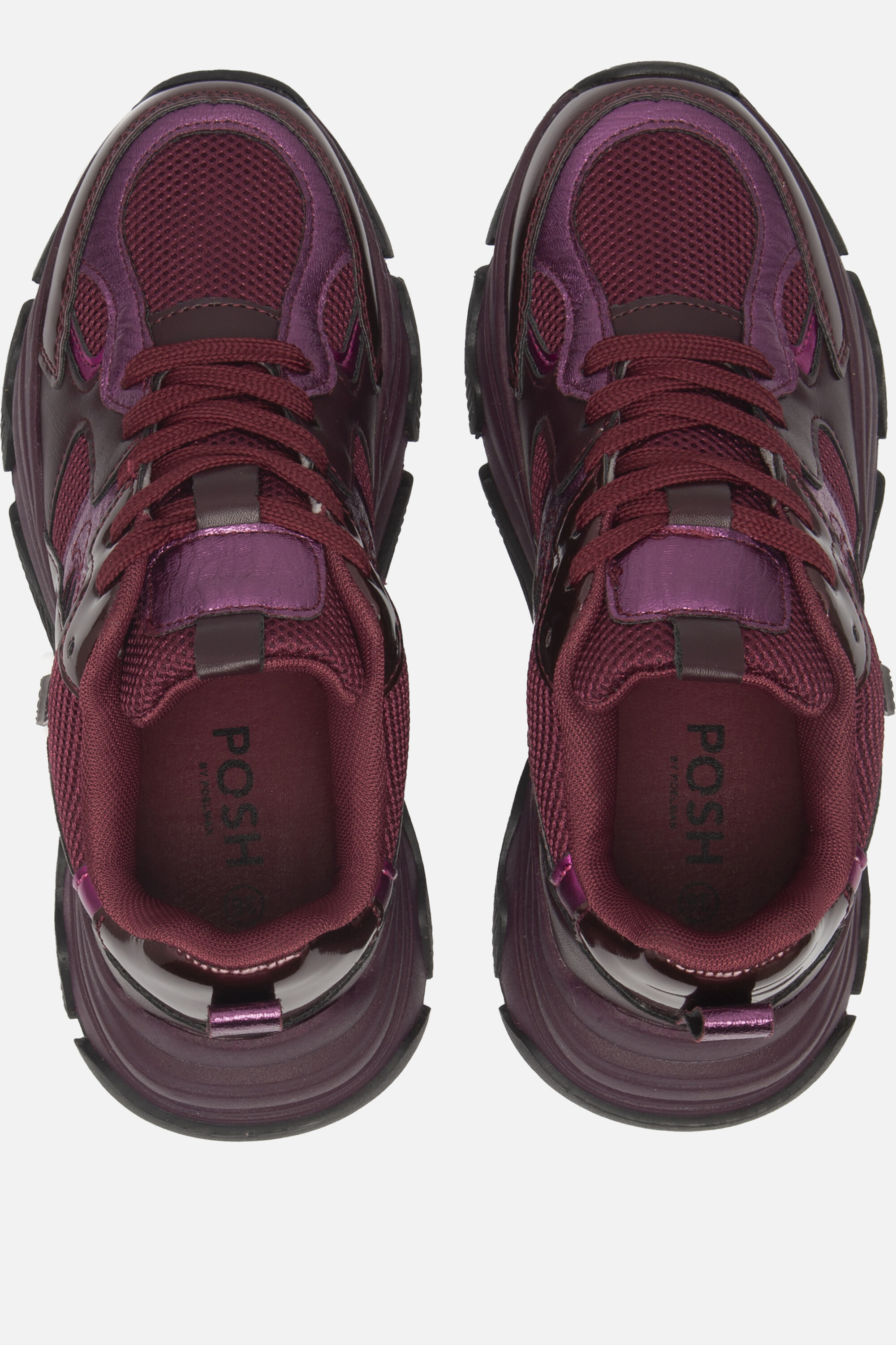 POSH by Poelman Sneakers rood Synthetisch afbeelding 2