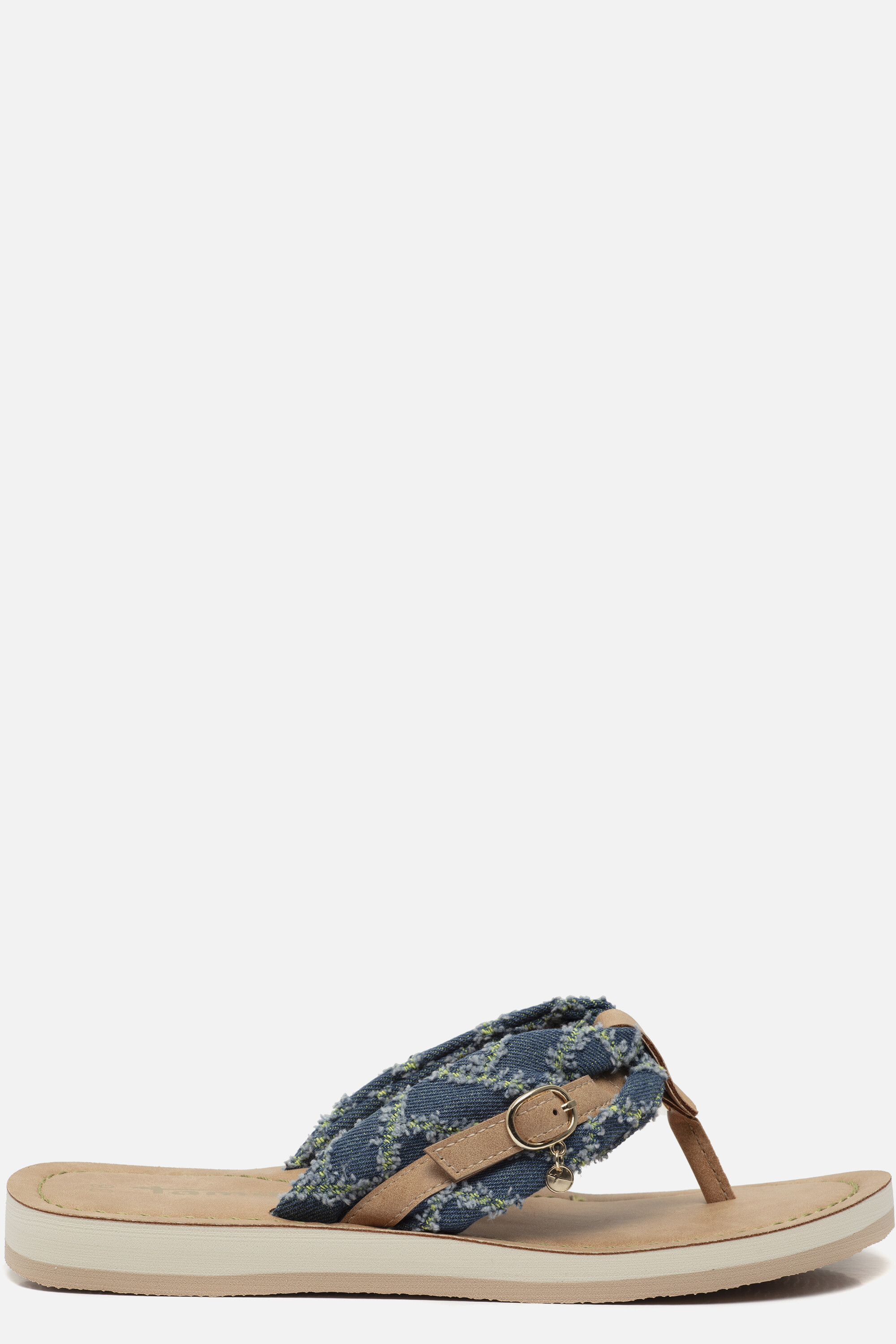 Tamaris Denim Slippers blauw Textiel afbeelding 4