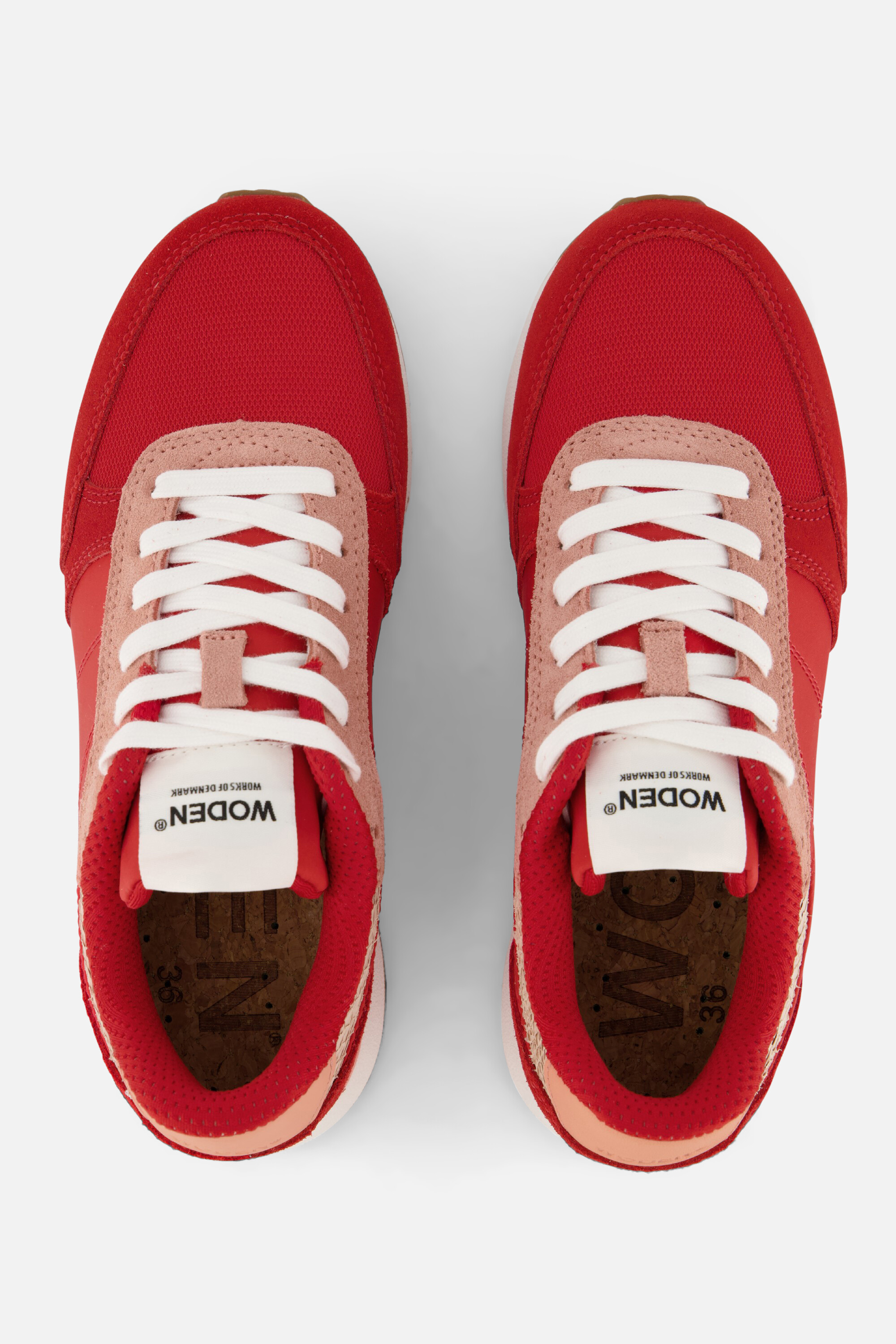 Woden Ronja Sneakers rood Textiel afbeelding 3