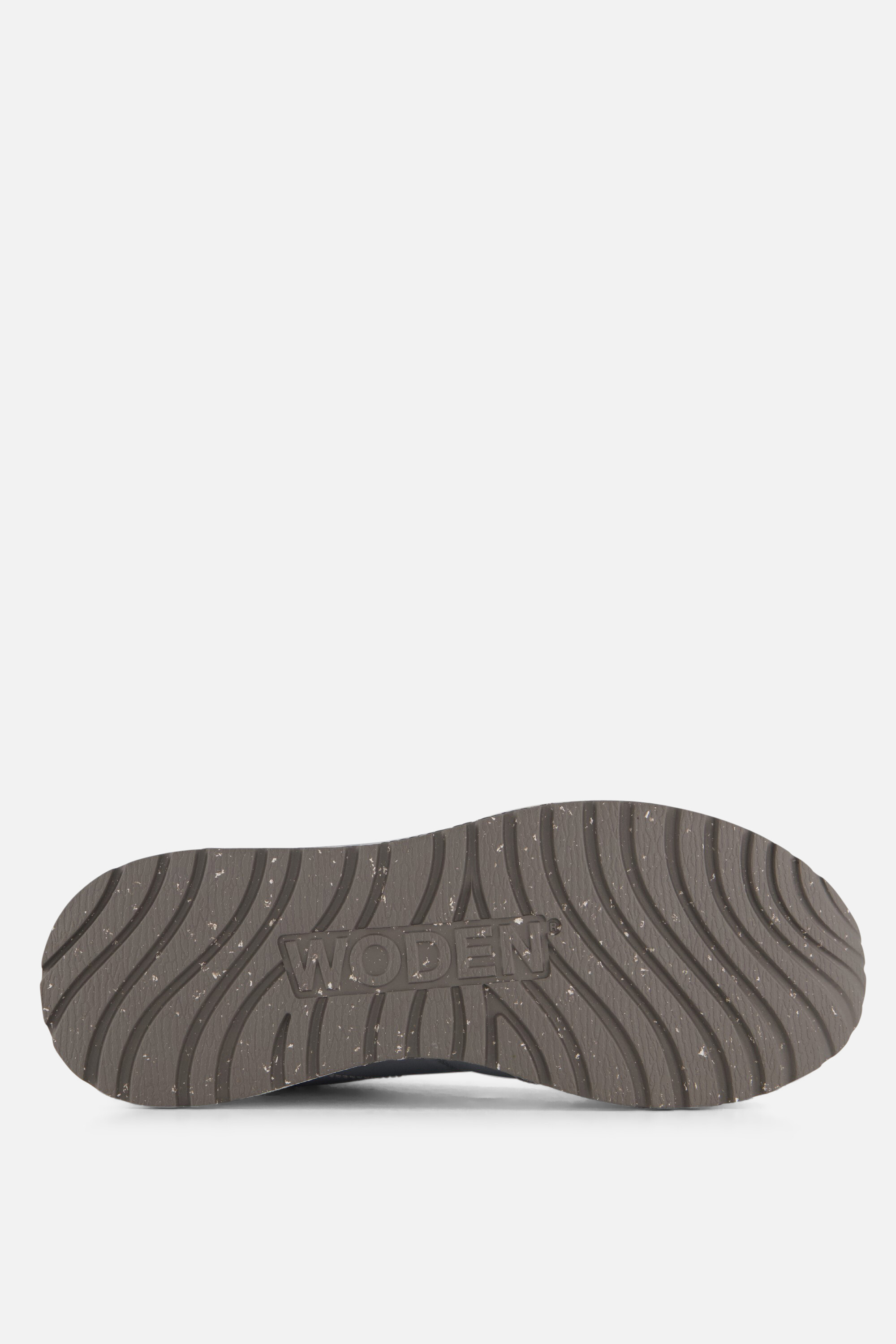Woden Ronja Metallic Sneakers zilver Leer afbeelding 4