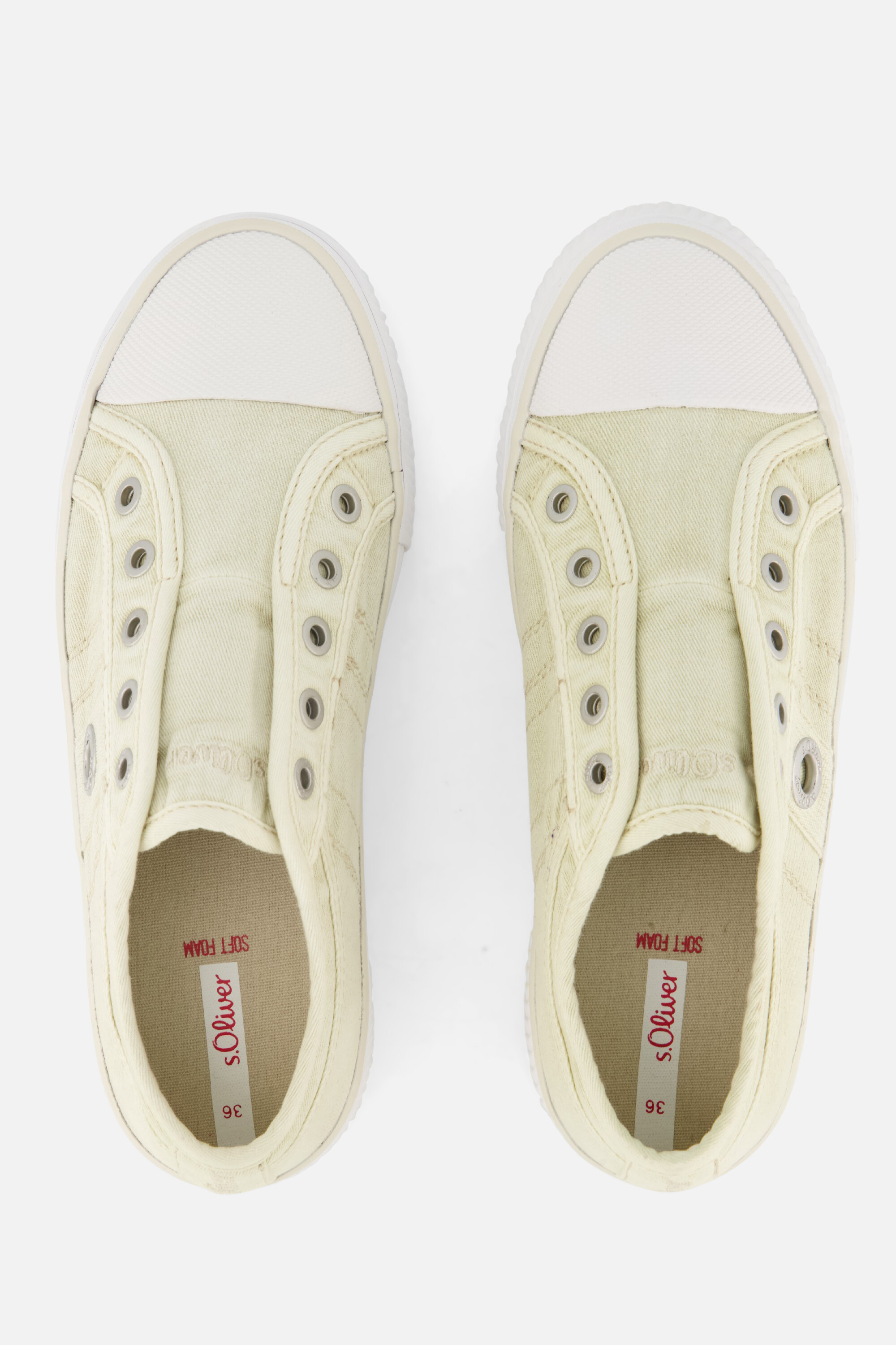 S.Oliver Sneakers beige Textiel afbeelding 2