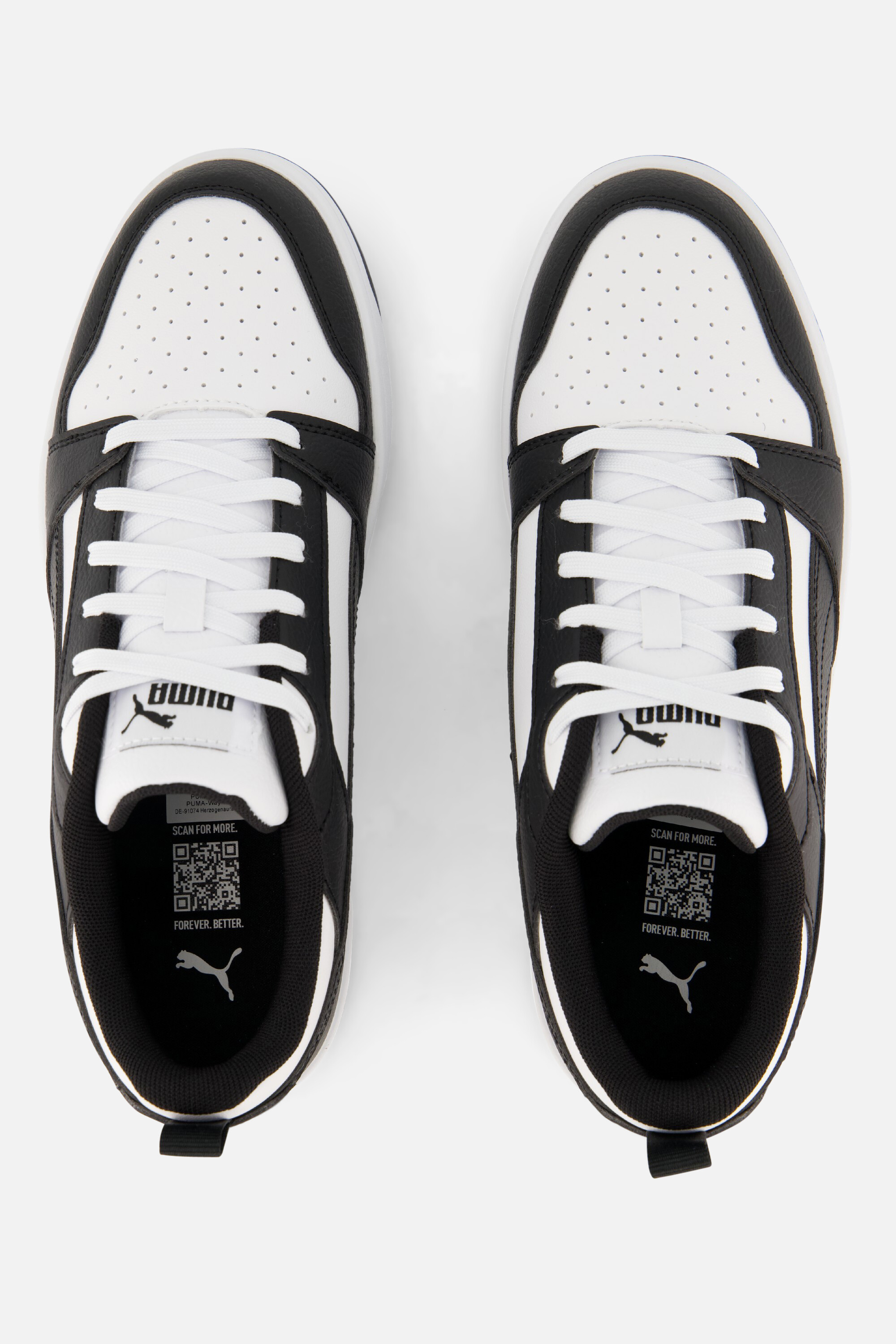 Puma Rebound v6 Sneakers wit Textiel afbeelding 2
