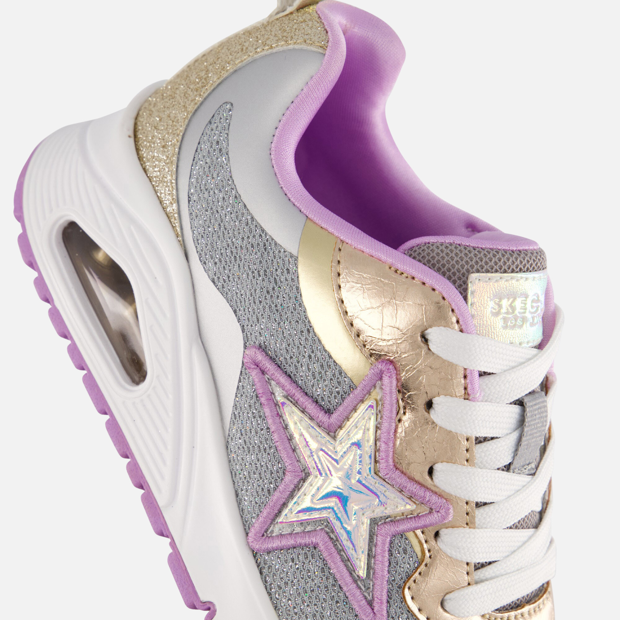 Skechers Uno Starry Vibe Sneakers grijs afbeelding 4