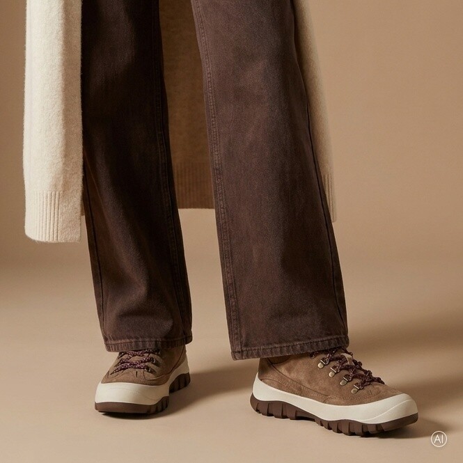 Feyn Veterschoenen cognac Suède - Maat 36