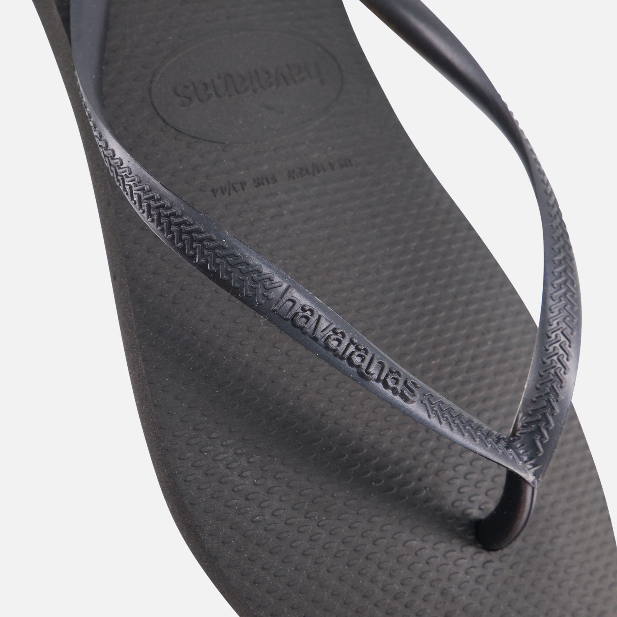 Havaianas Slim slippers zwart Rubber afbeelding 4