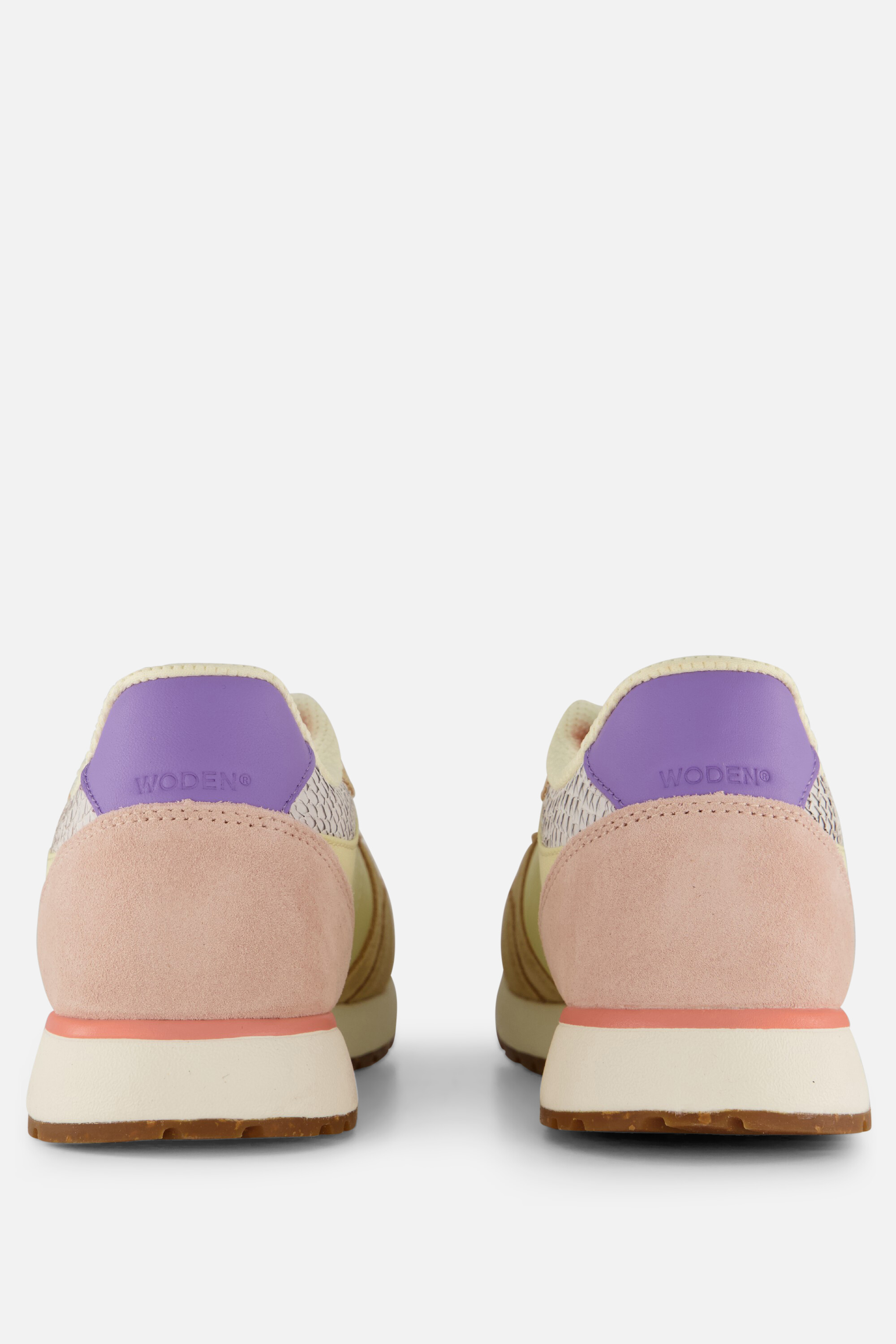 Woden Ronja Powder Sneakers beige Leer afbeelding 2