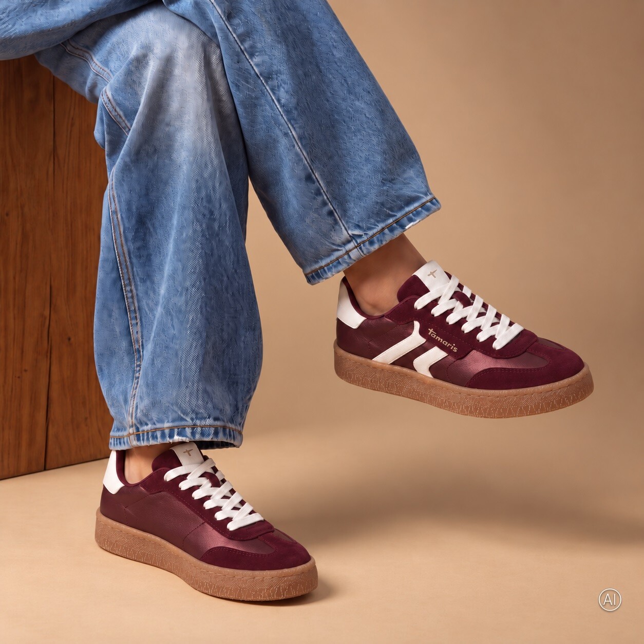 Tamaris Tamaris Sneakers bordeauxrood