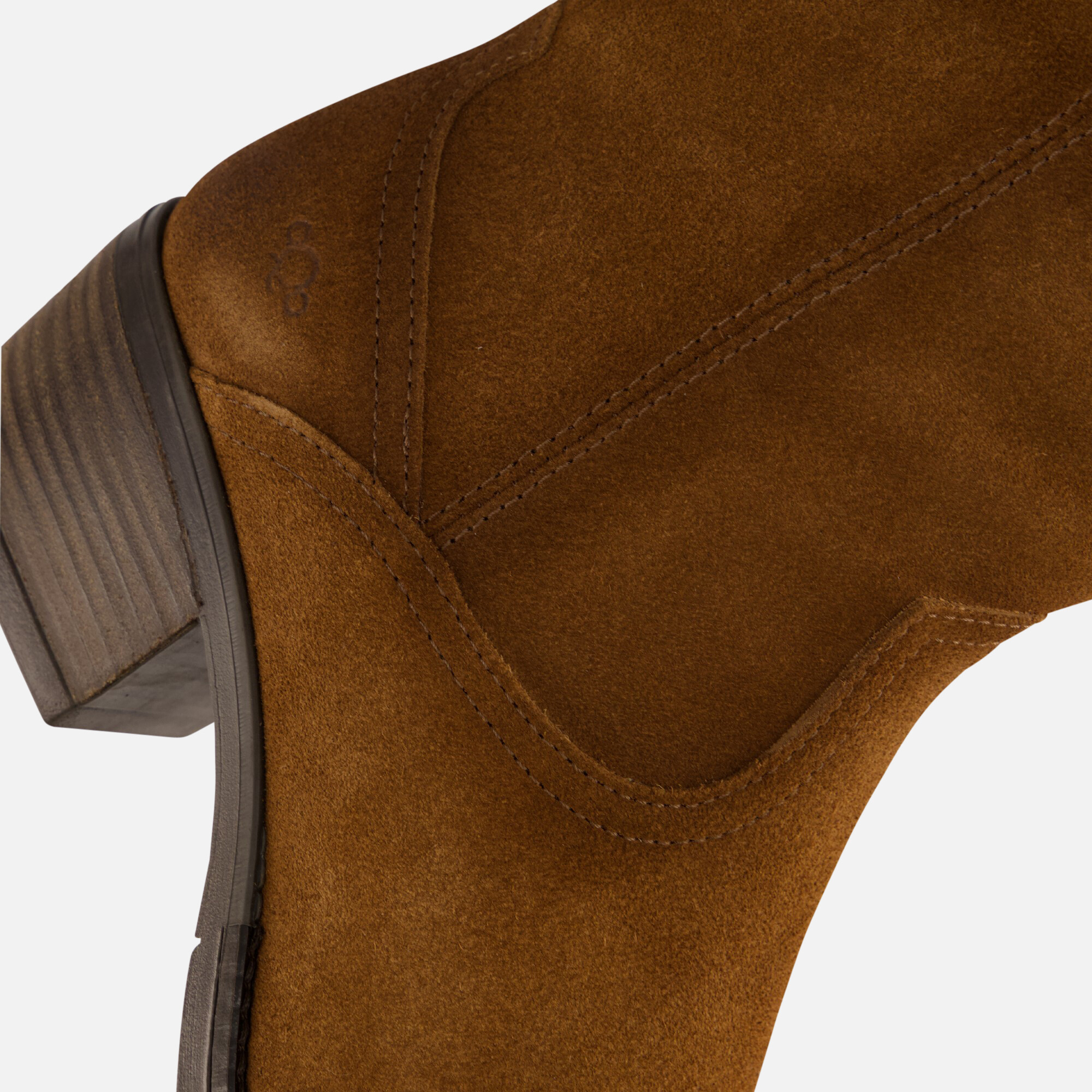 Aqa Hoge laarzen cognac Suede afbeelding 4