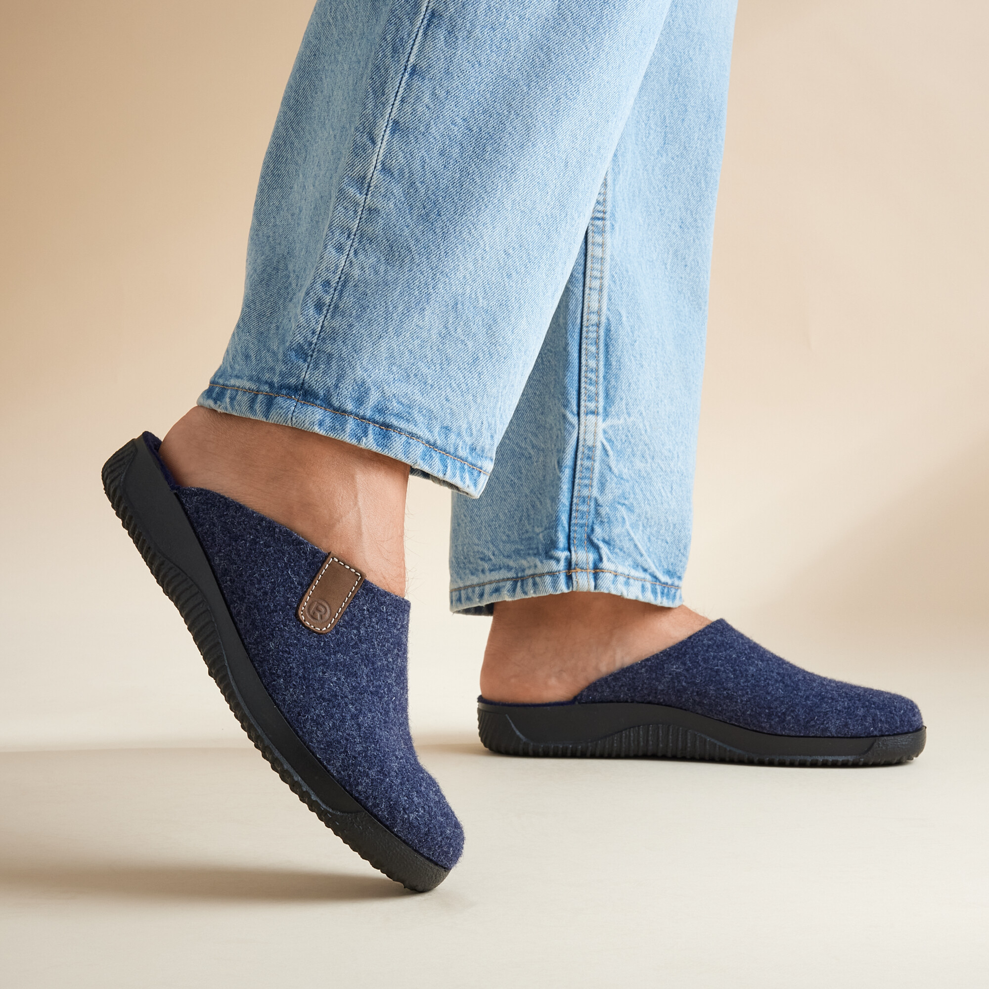 Rohde Rohde Soltau H Pantoffels blauw Textiel