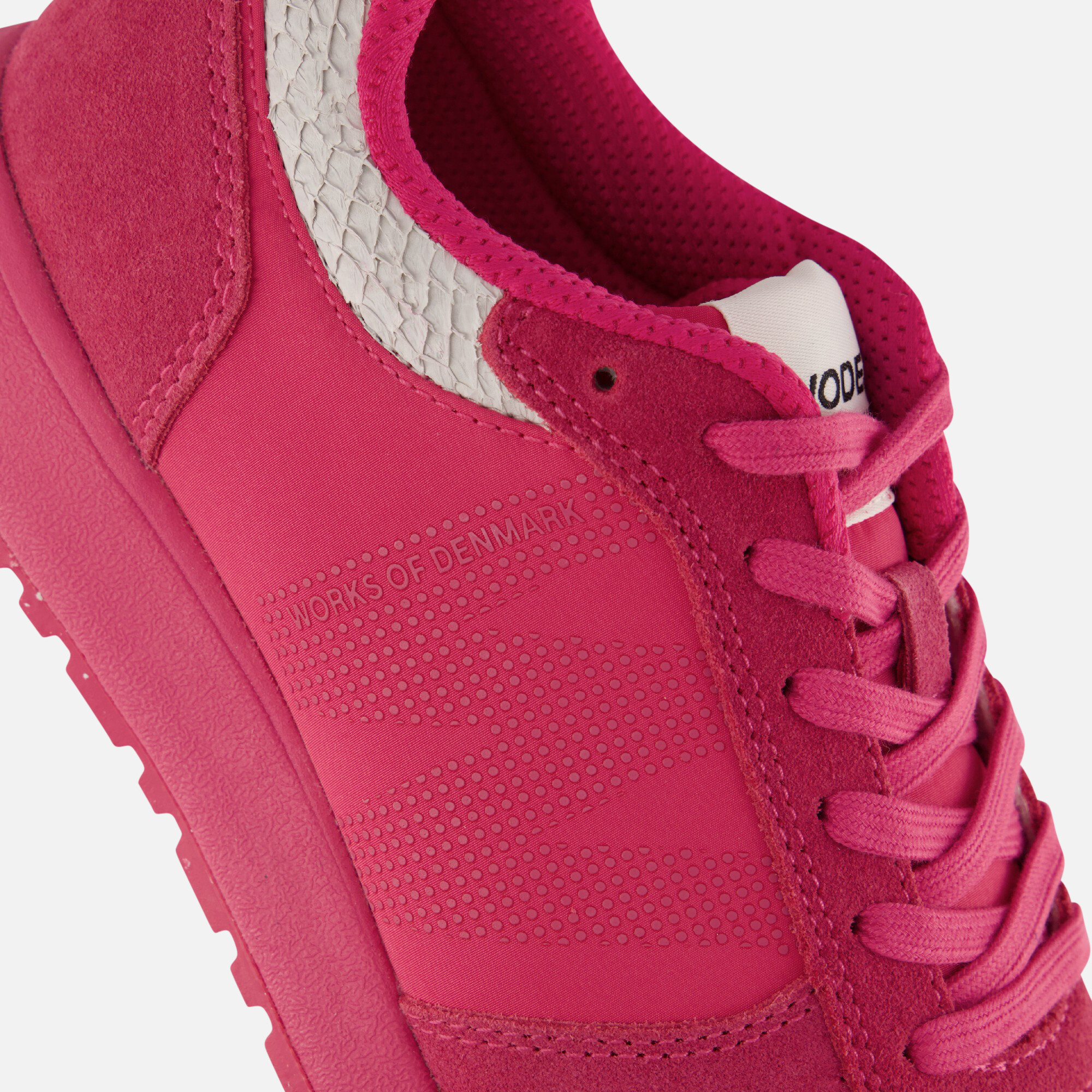 Woden Ronja Fruit Sneakers roze Suede afbeelding 4