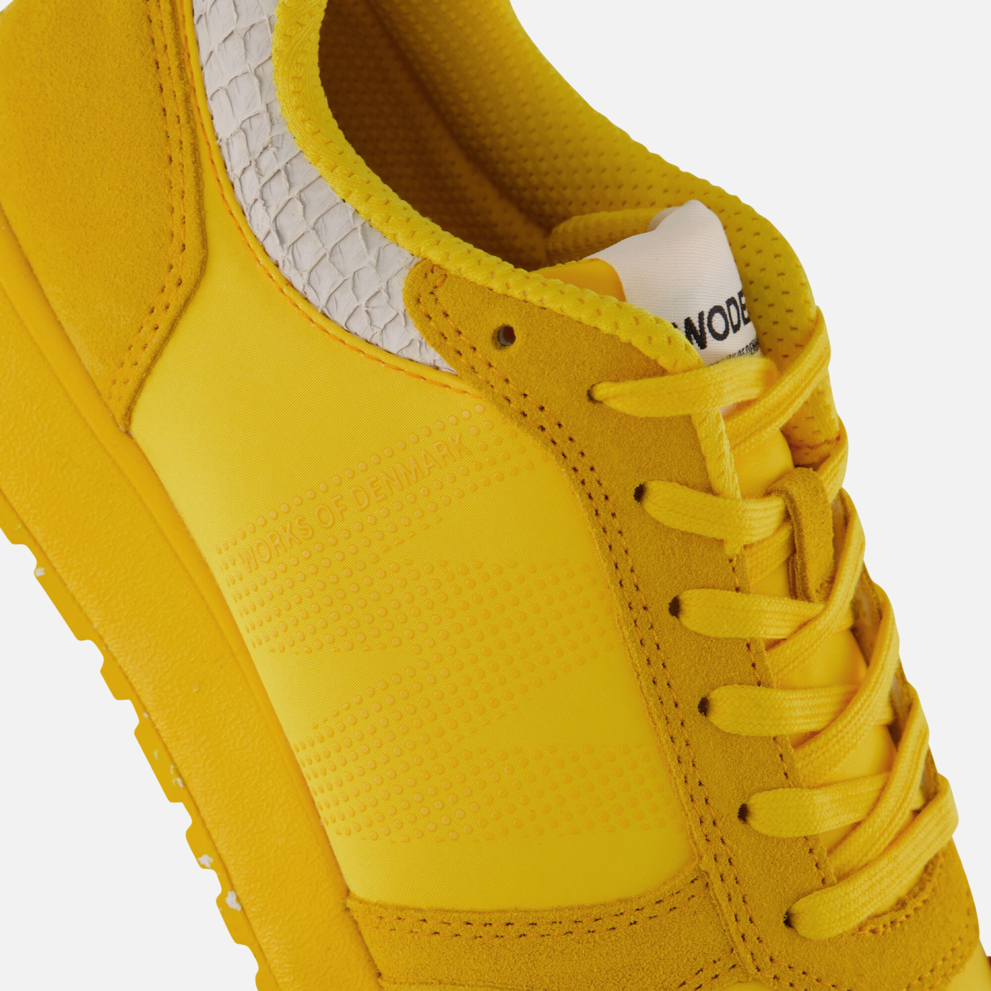 Woden Ronja Fruit Sneakers geel Suede afbeelding 4