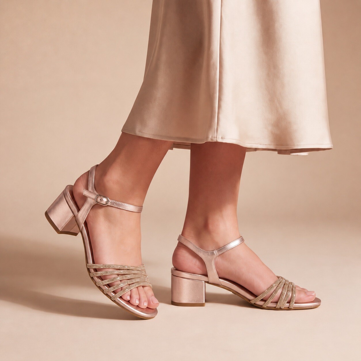 Tamaris Tamaris sandalen met hak goud