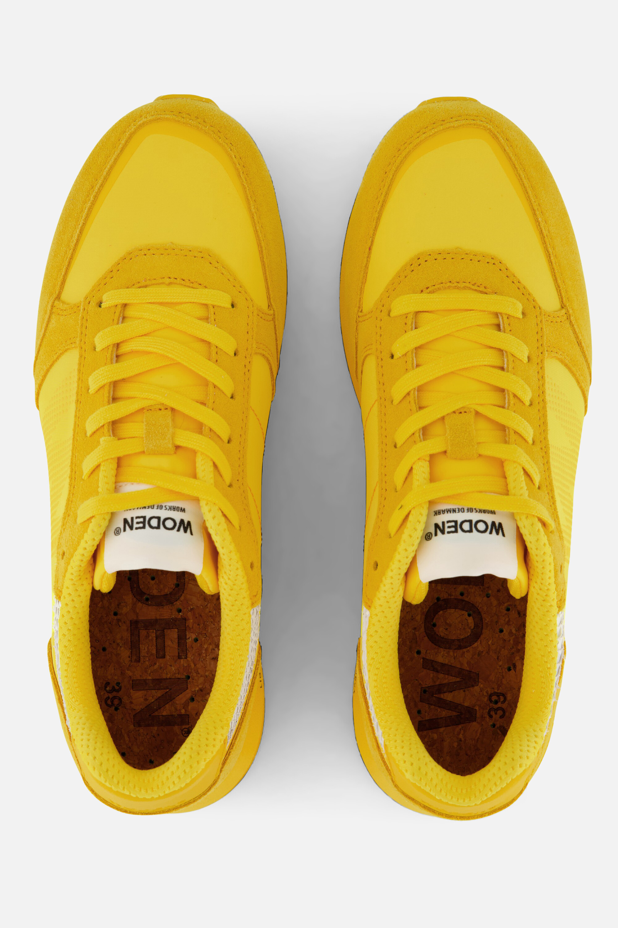 Woden Ronja Fruit Sneakers geel Suede afbeelding 2