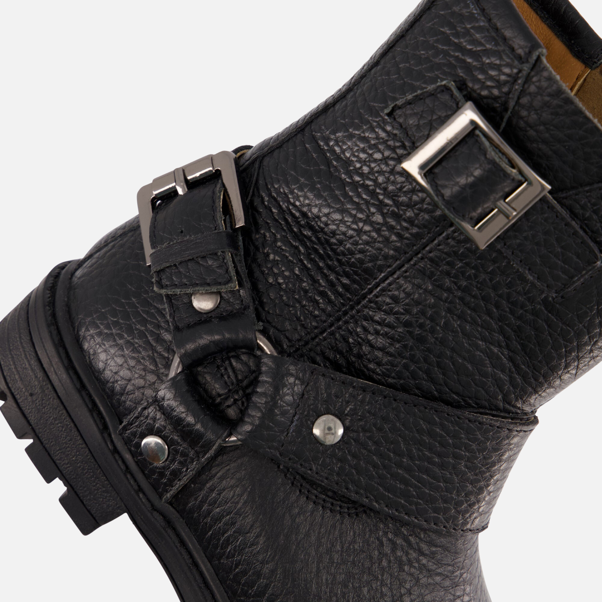 Muyters Biker boots zwart Leer afbeelding 4