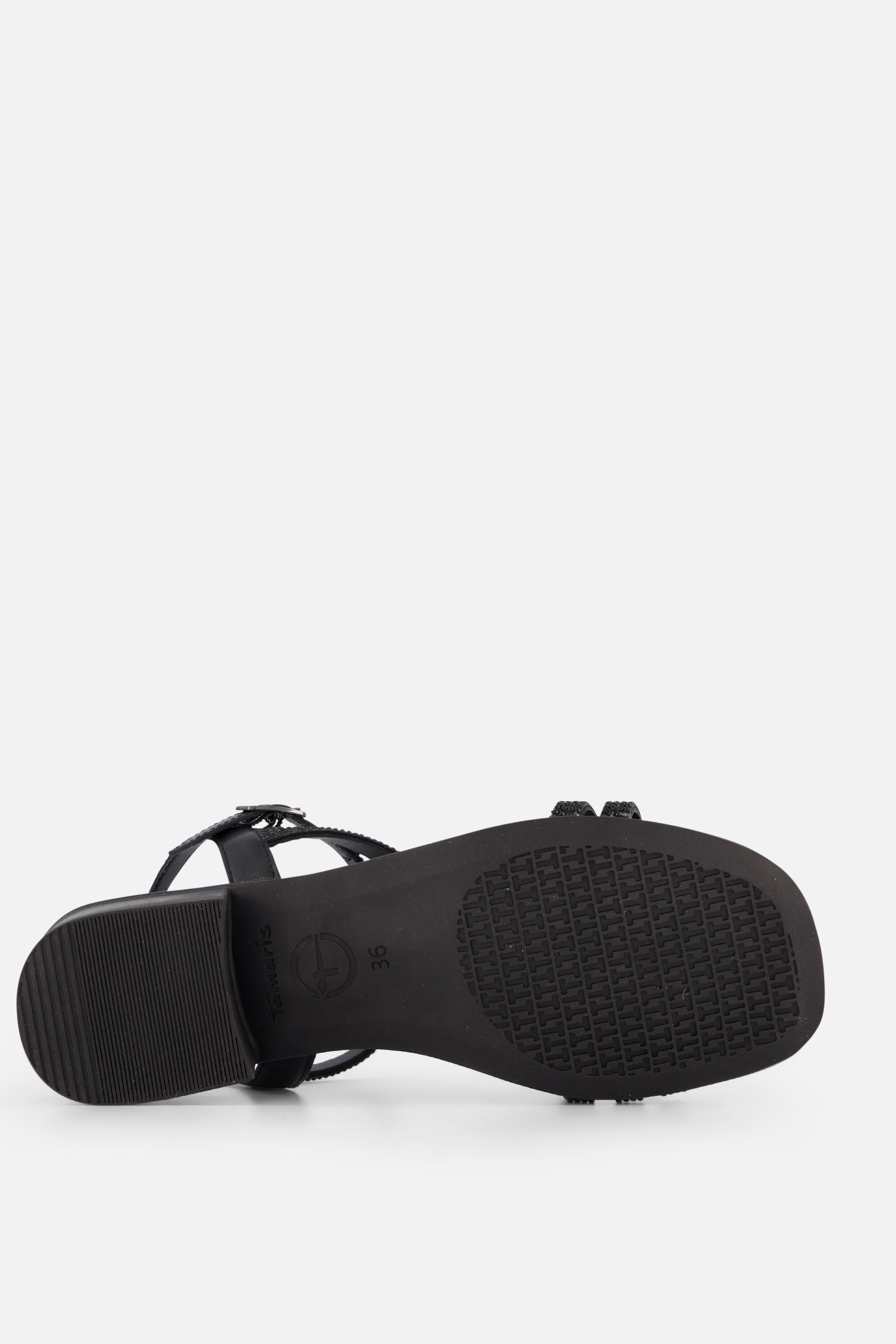 Tamaris Strass Sandalen zwart Leer afbeelding 2