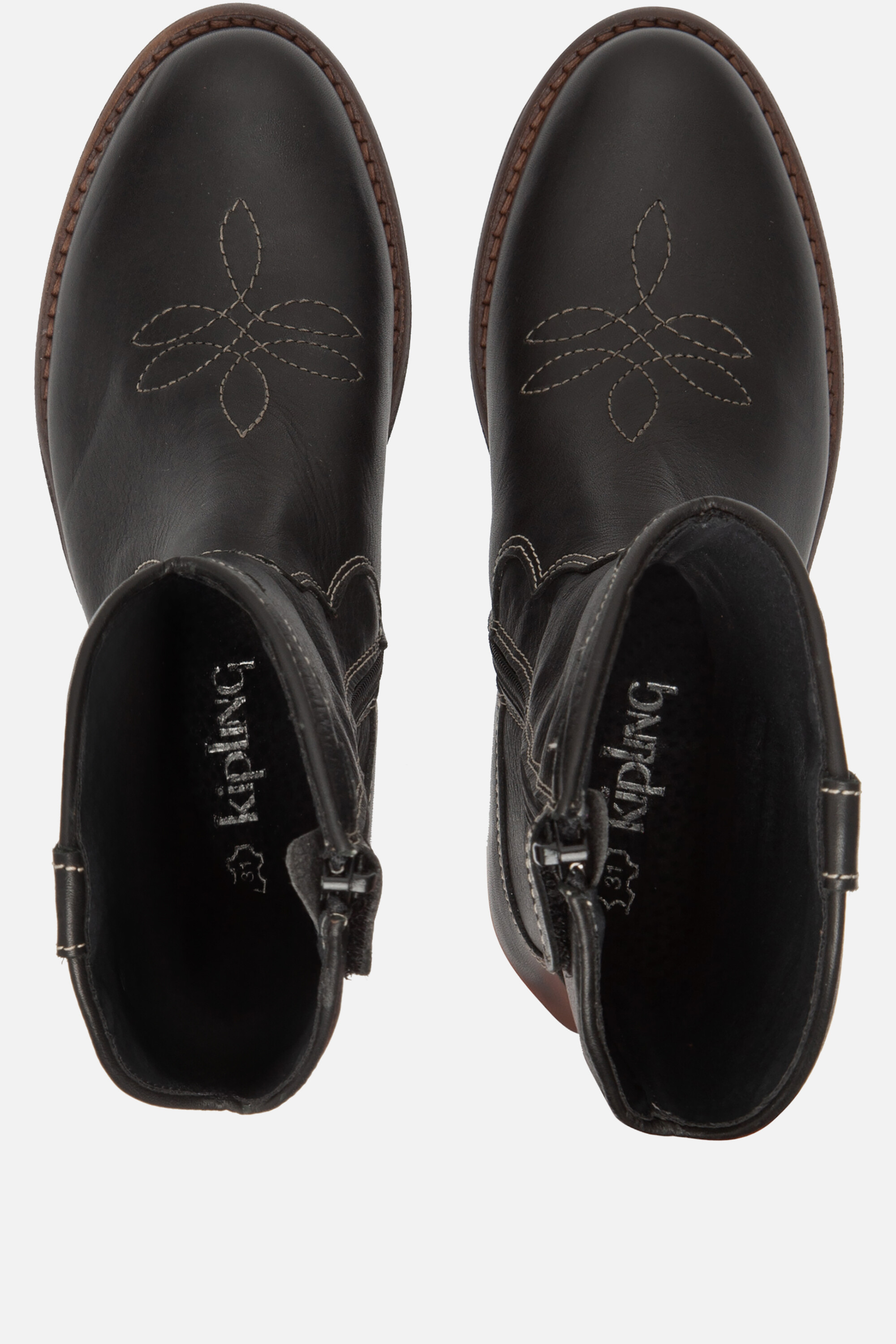 Kipling El Paso Cowboylaarzen zwart Leer afbeelding 2