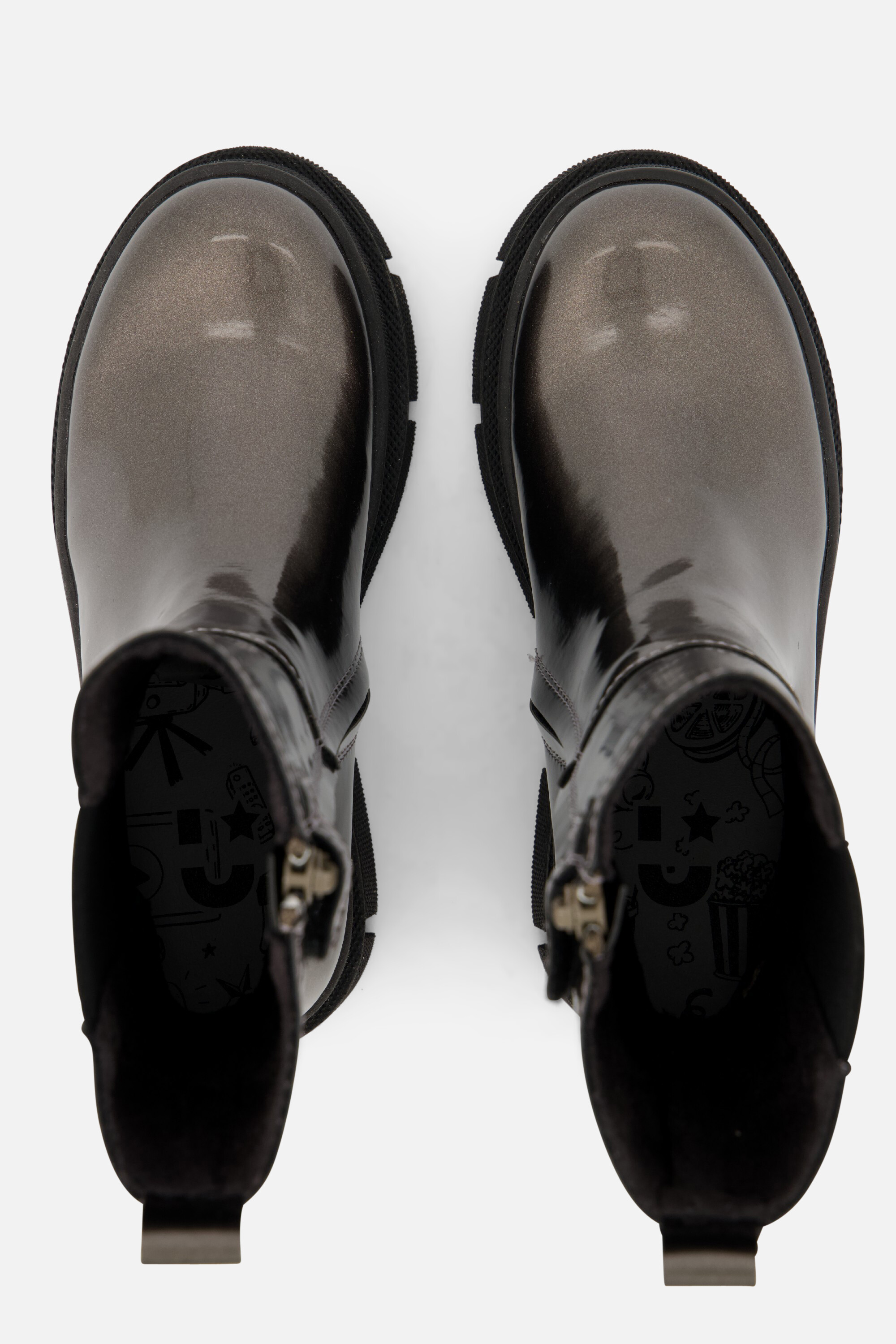 Muyters Chelsea boots zilver Leer afbeelding 2