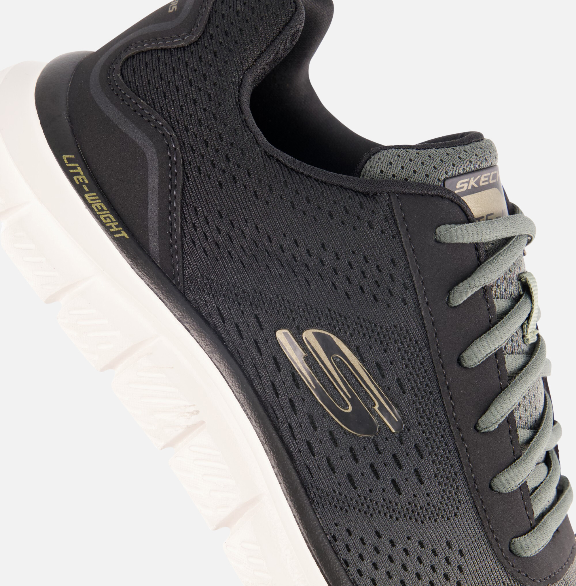 Skechers Trap Ripkent Sneakers groen Textiel afbeelding 4