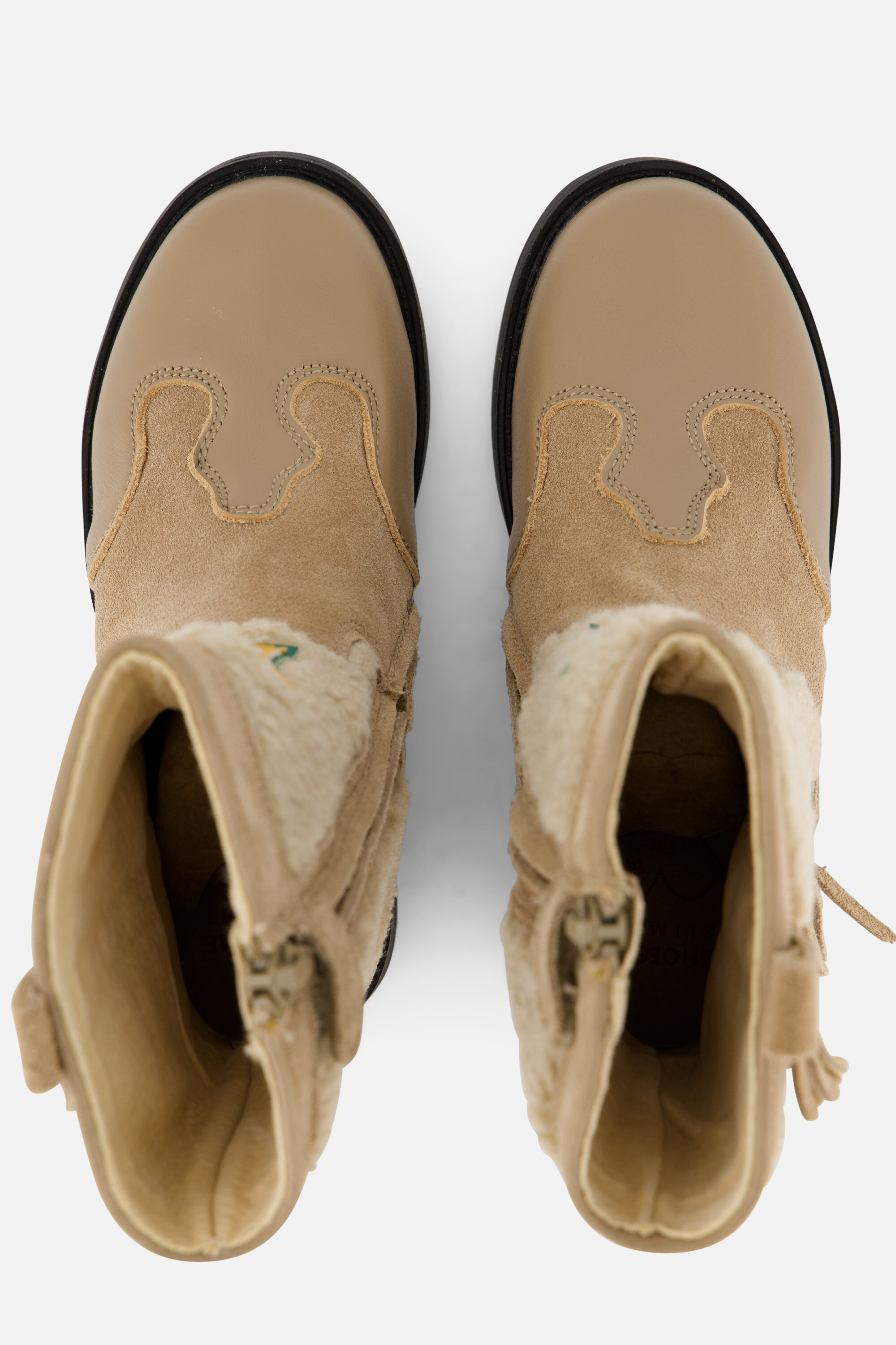Shoesme Cowboylaarzen taupe Leer afbeelding 2